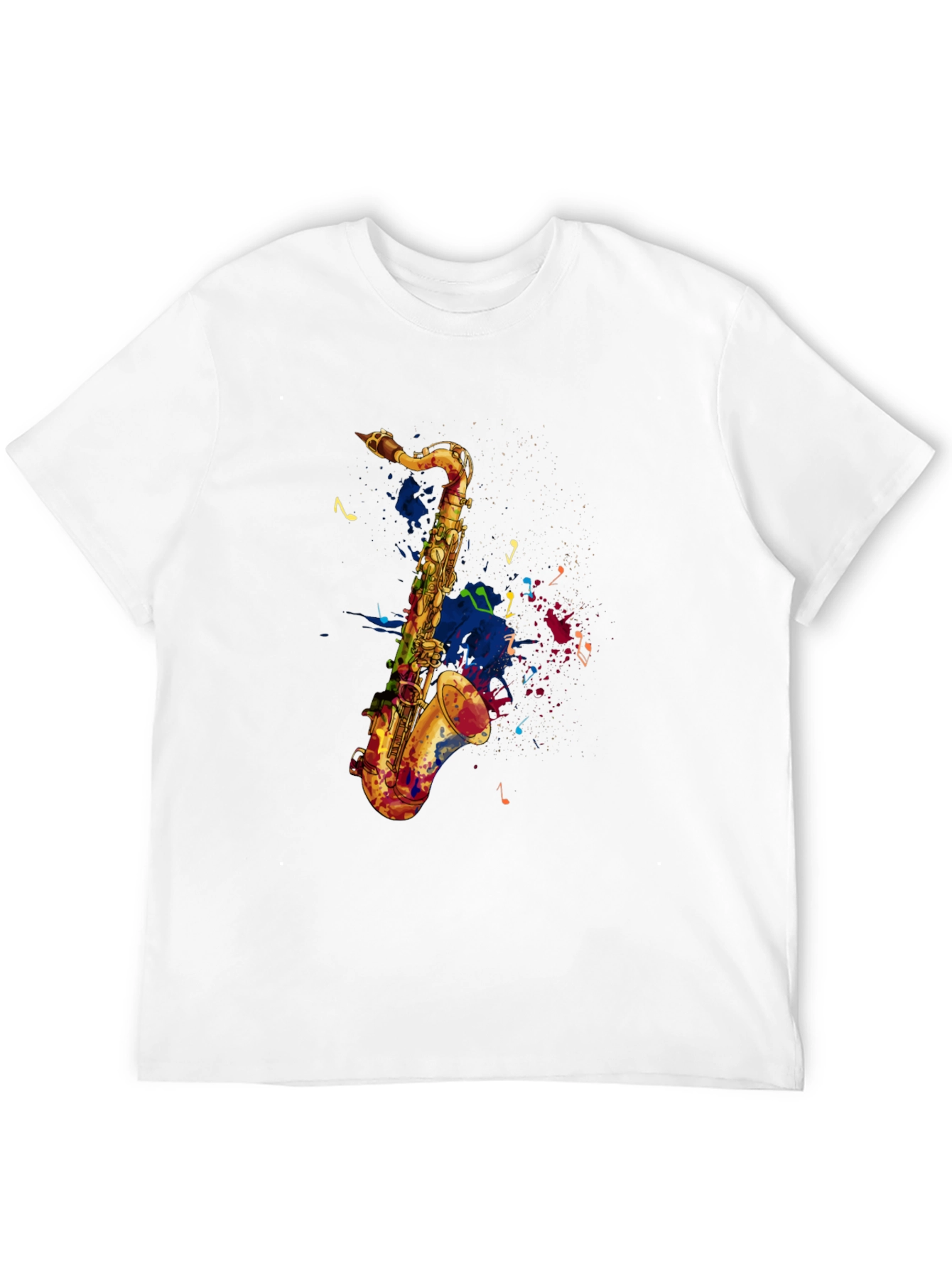 Saxophone Graphic Tee - Artistic Music Lovers T-Shirt
