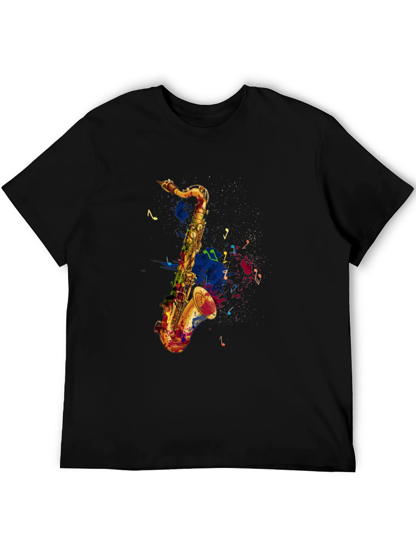 Saxophone Graphic Tee - Artistic Music Lovers T-Shirt