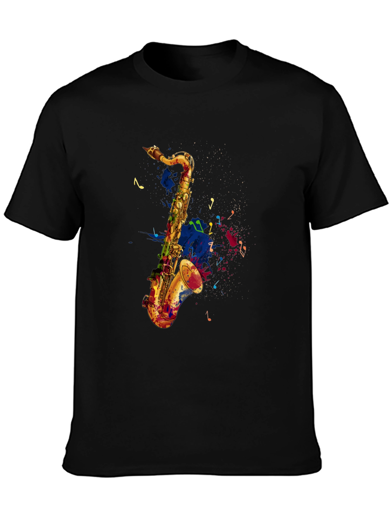 Saxophone Graphic Tee - Artistic Music Lovers T-Shirt