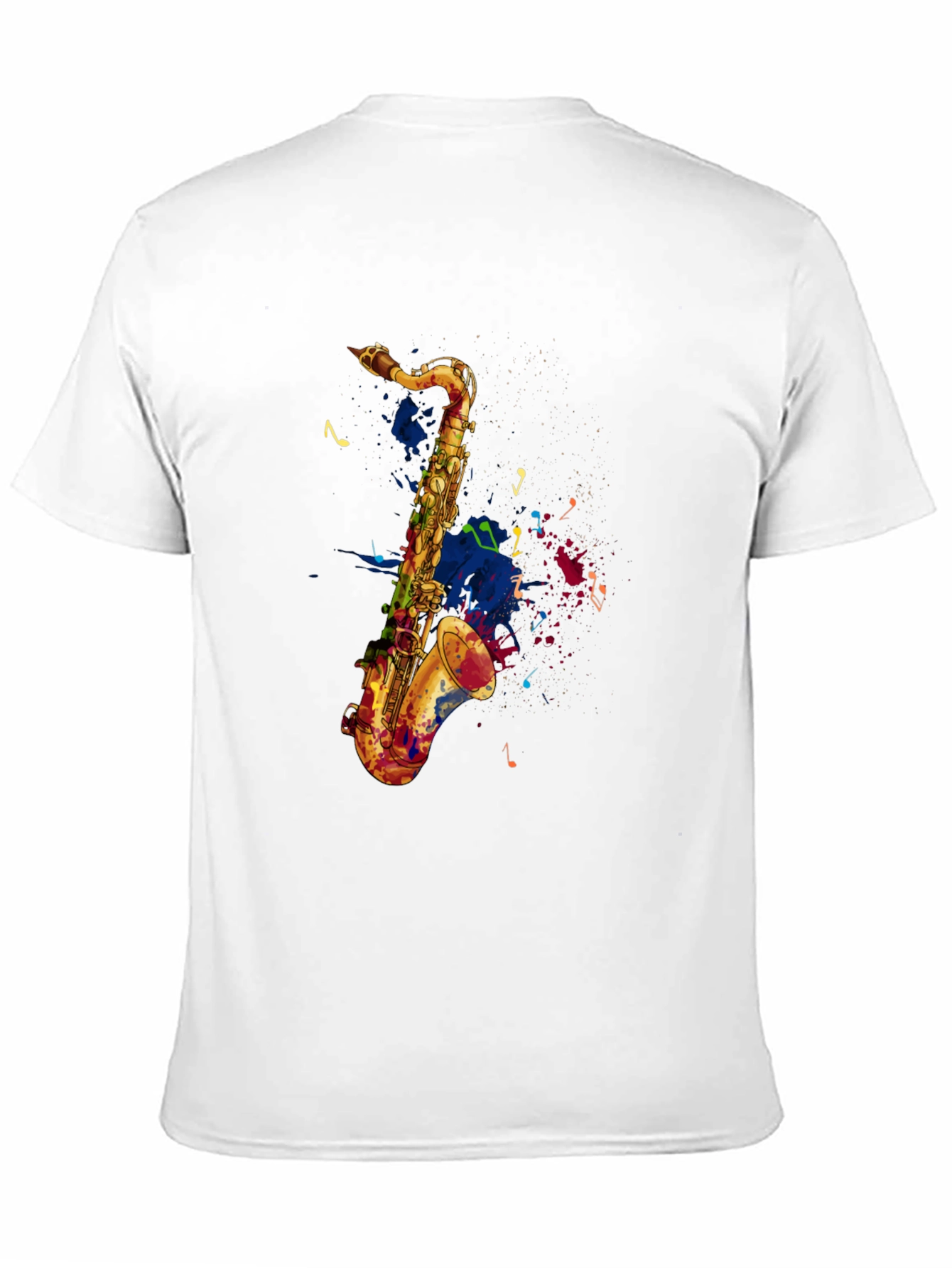 Saxophone Graphic Tee - Artistic Music Lovers T-Shirt