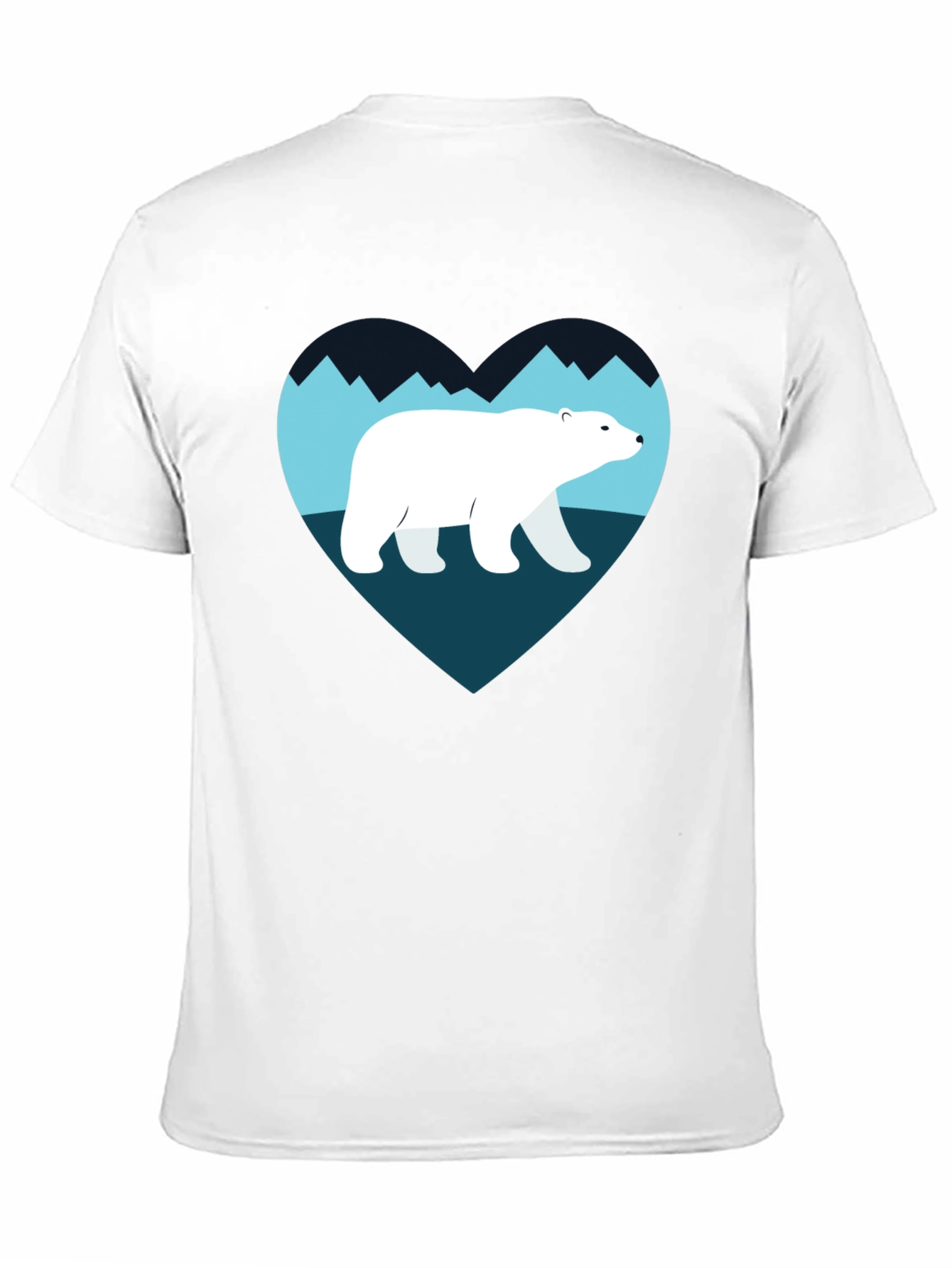 Polar Bear Heart Graphic T-Shirt