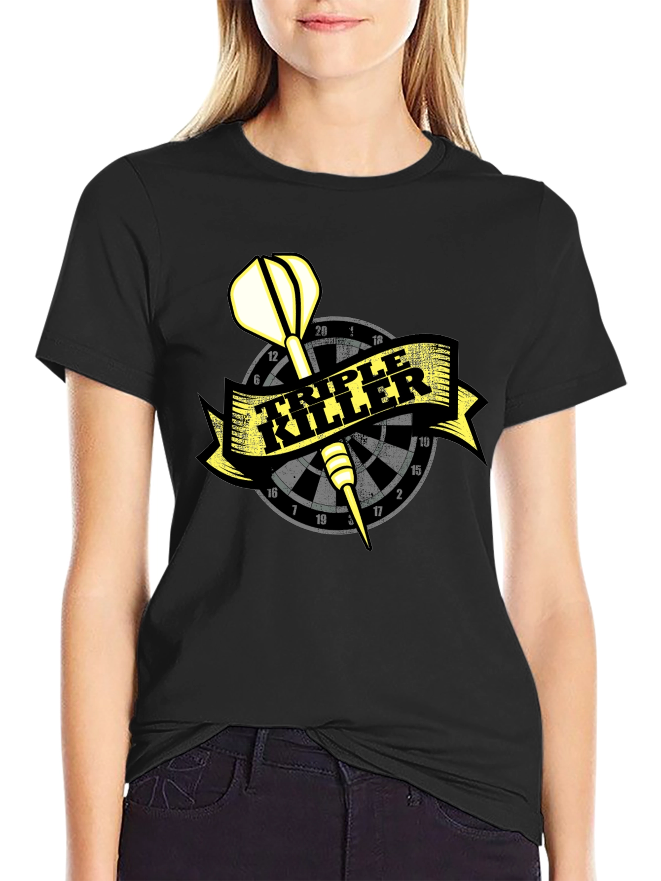 Triple Killer Dart T-Shirt - Cool Dartboard Tee