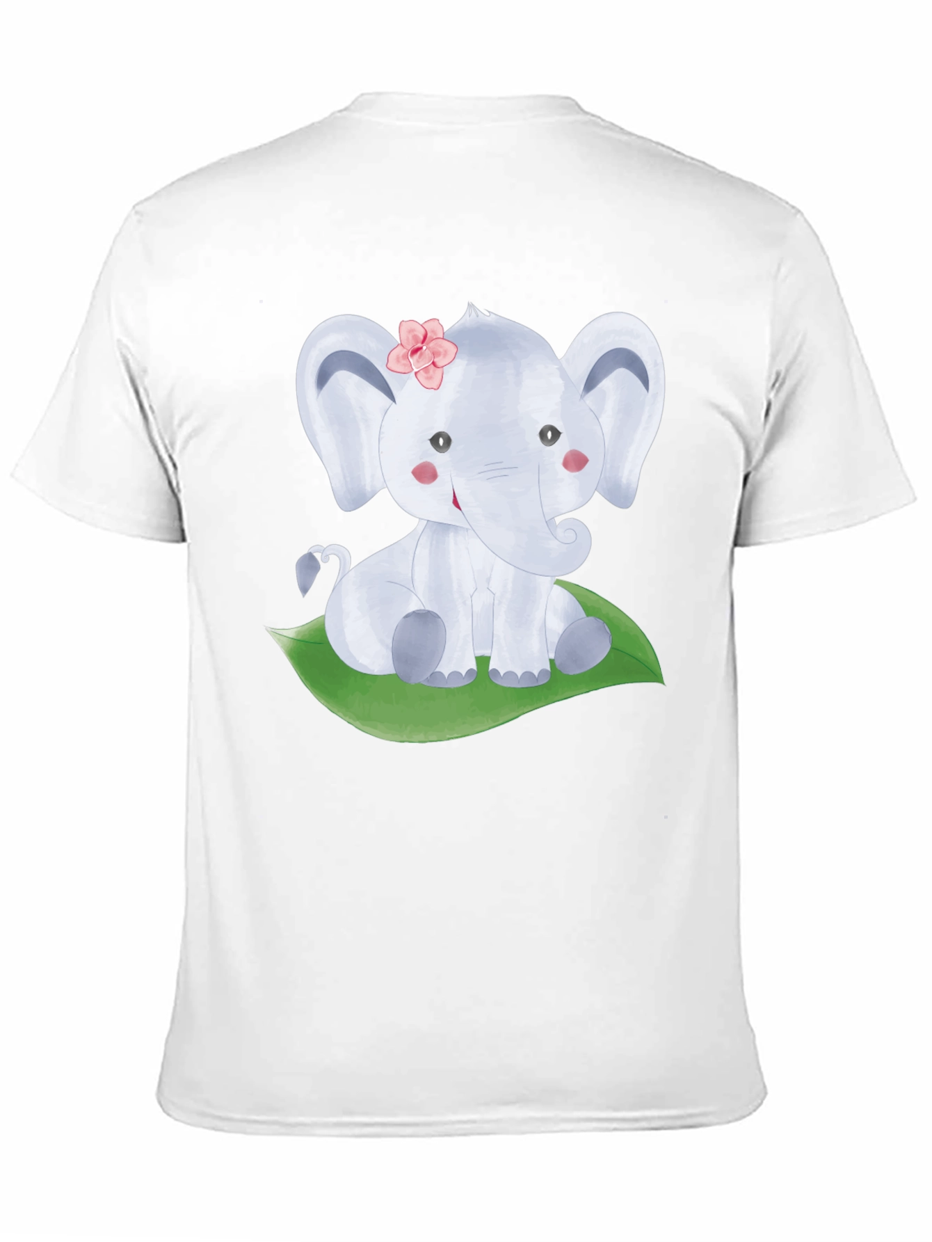 Cute Elephant Graphic Tee - Unisex Black T-Shirt