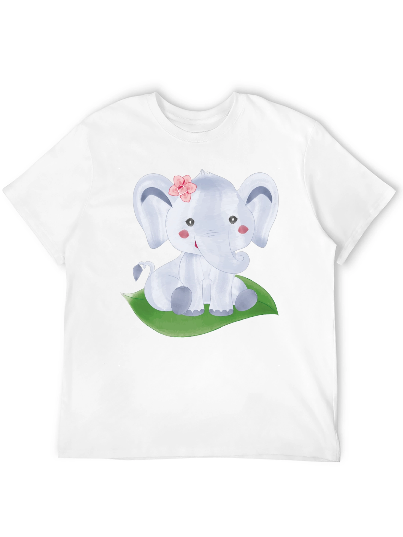 Cute Elephant Graphic Tee - Unisex Black T-Shirt