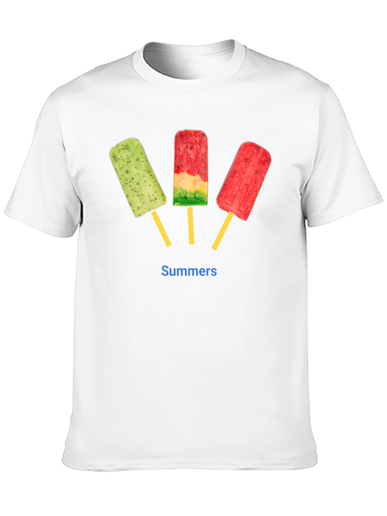 Summers Popsicle Graphic T-Shirt - Black