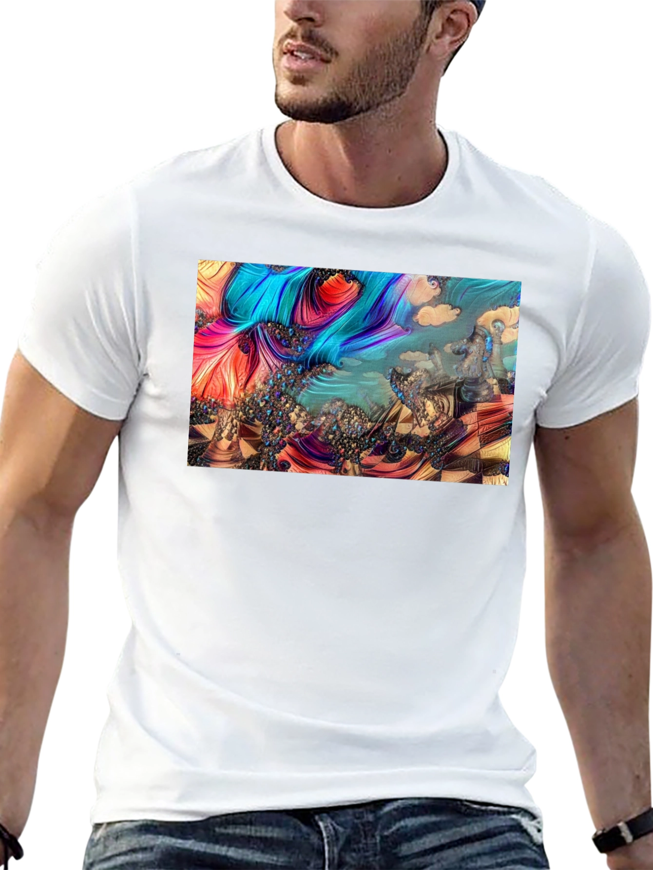 Abstract Chess Landscape Graphic Tee