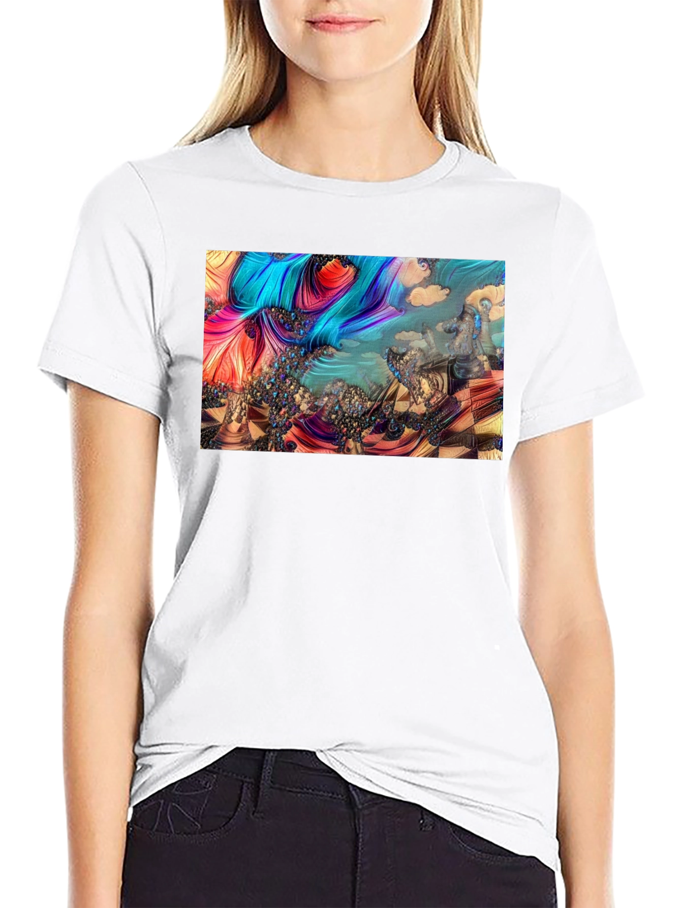 Abstract Chess Landscape Graphic Tee