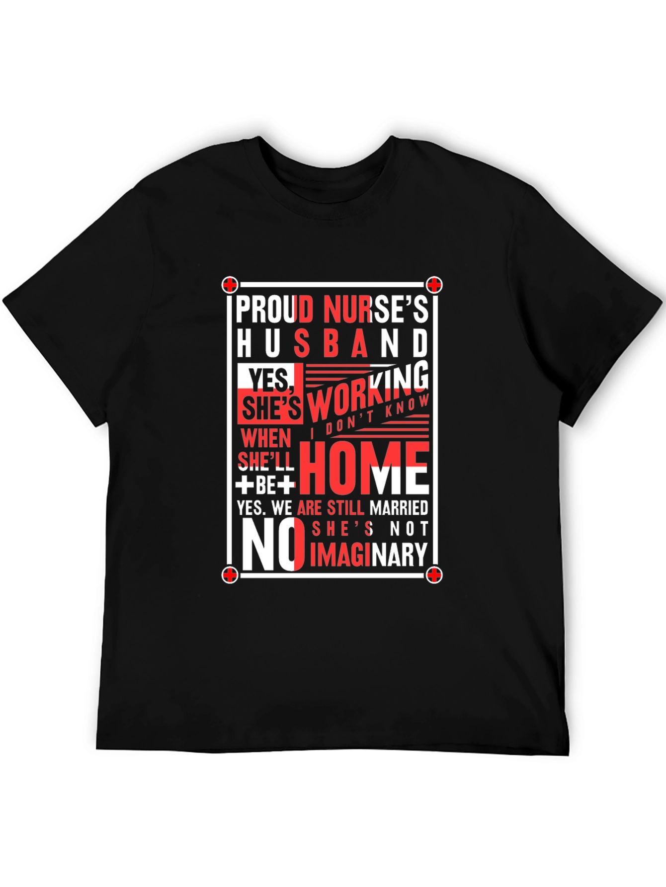 Proud Nurses Husband Graphic Tee