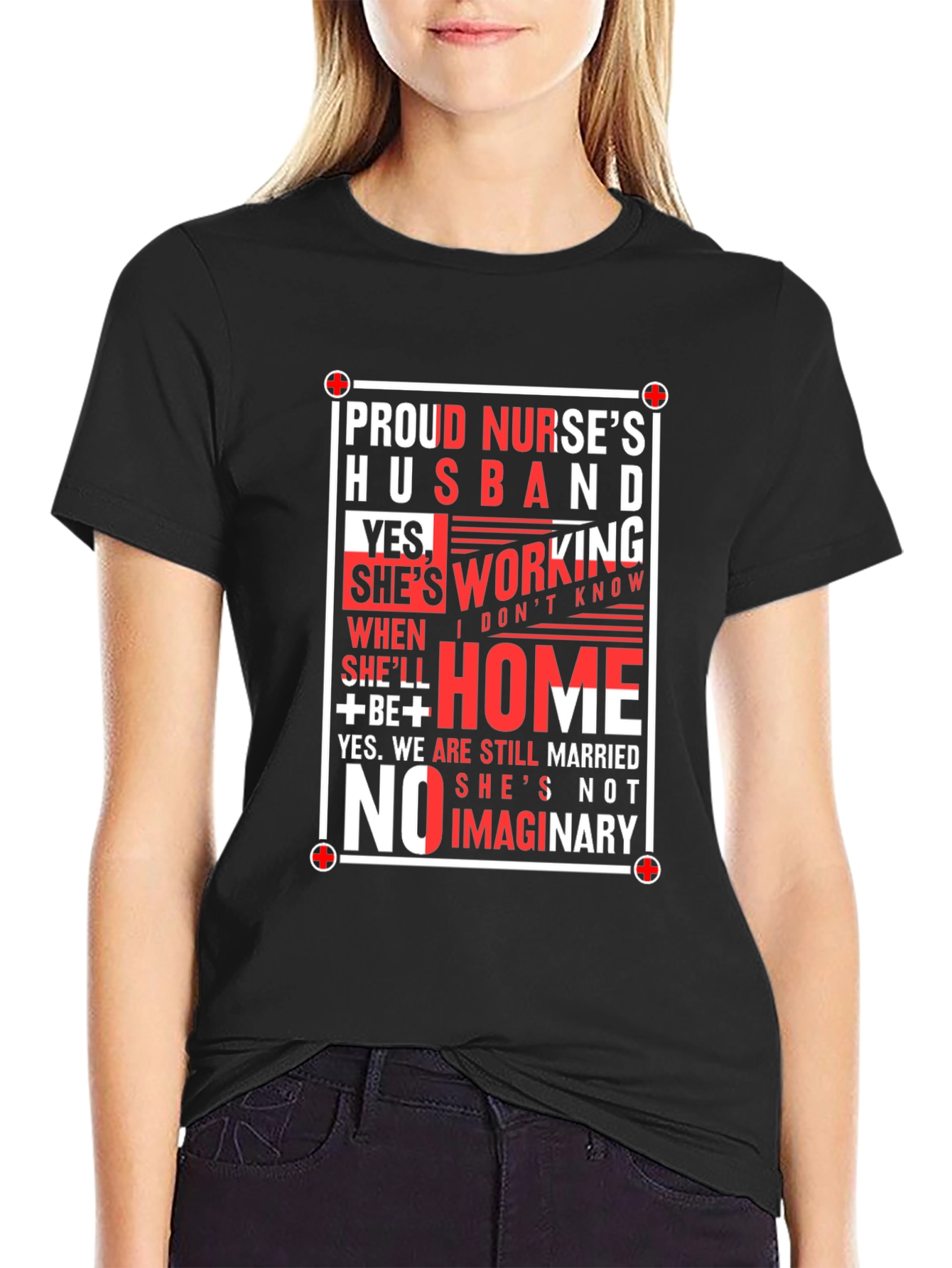 Proud Nurses Husband Graphic Tee