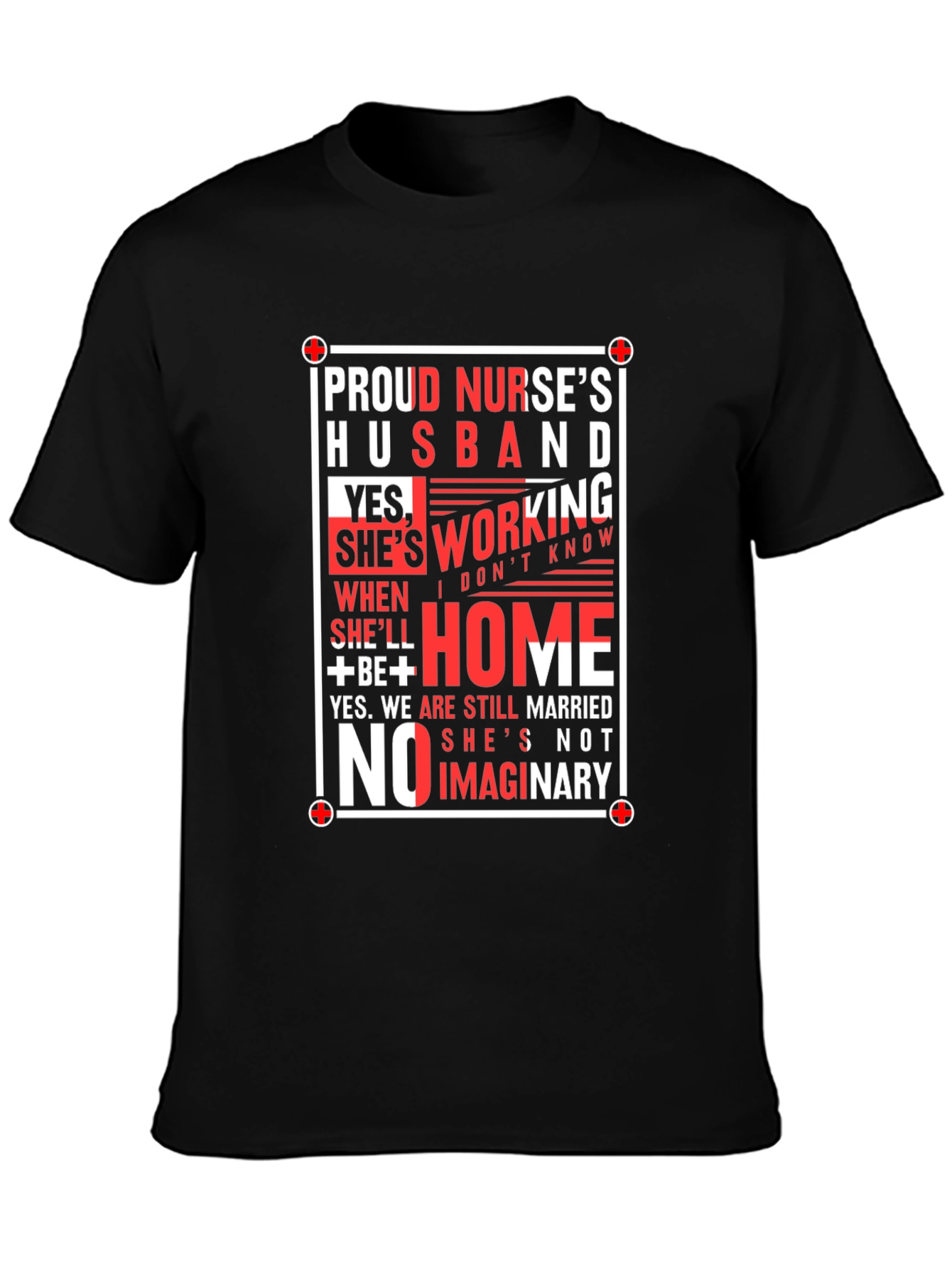 Proud Nurses Husband Graphic Tee