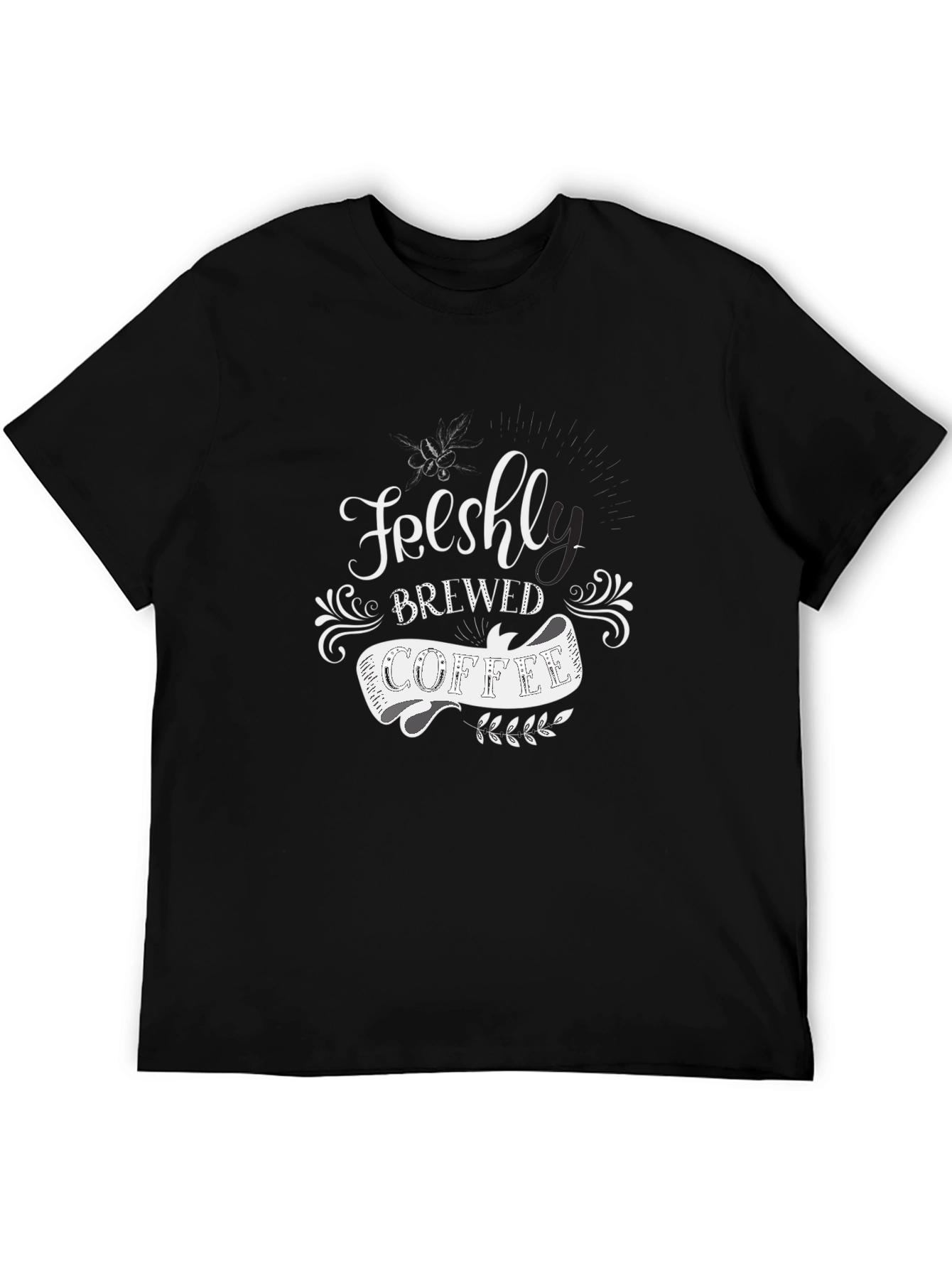 Freshly Brewed Coffee Black T-Shirt - Unisex