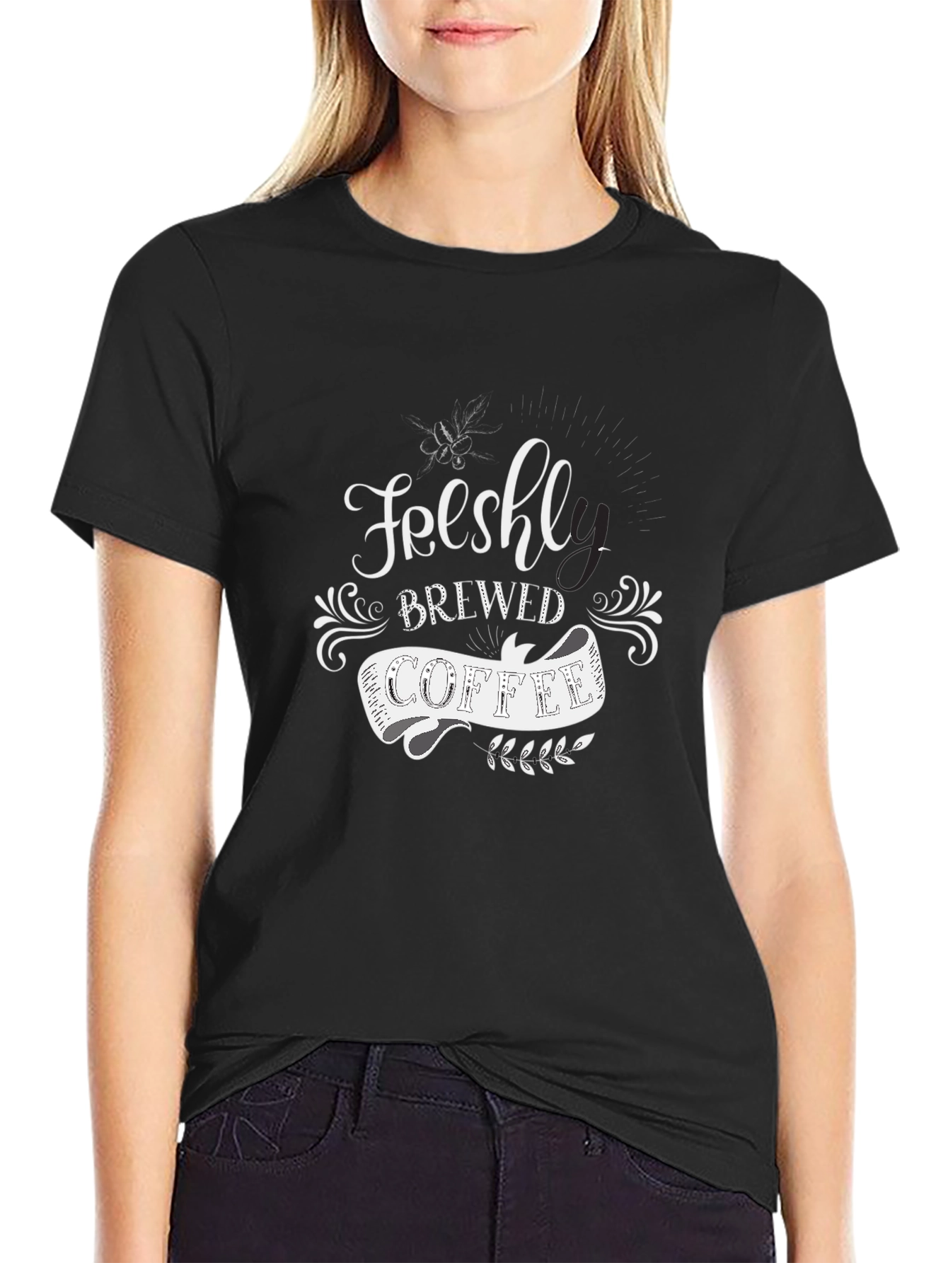 Freshly Brewed Coffee Black T-Shirt - Unisex