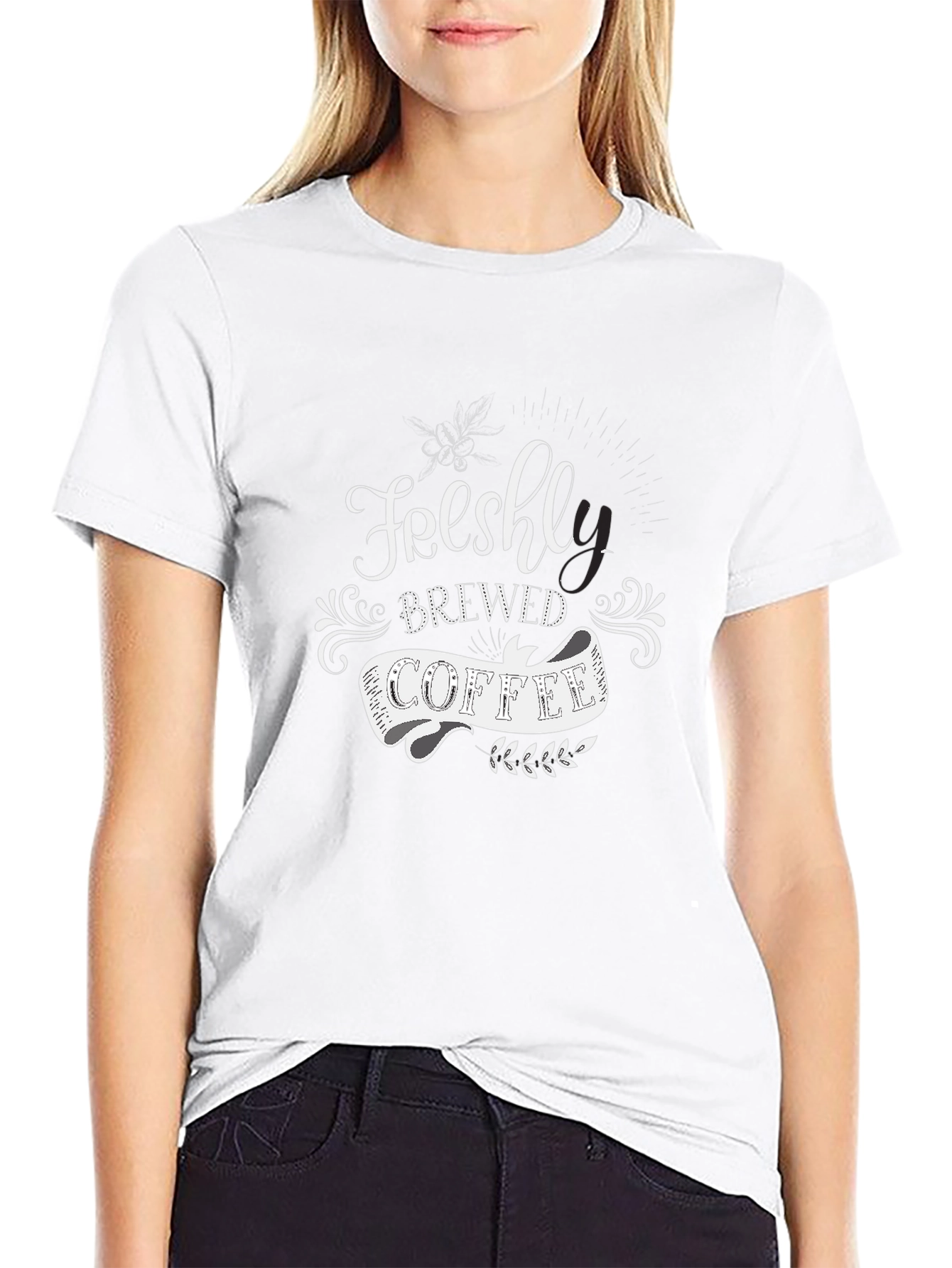Freshly Brewed Coffee Black T-Shirt - Unisex