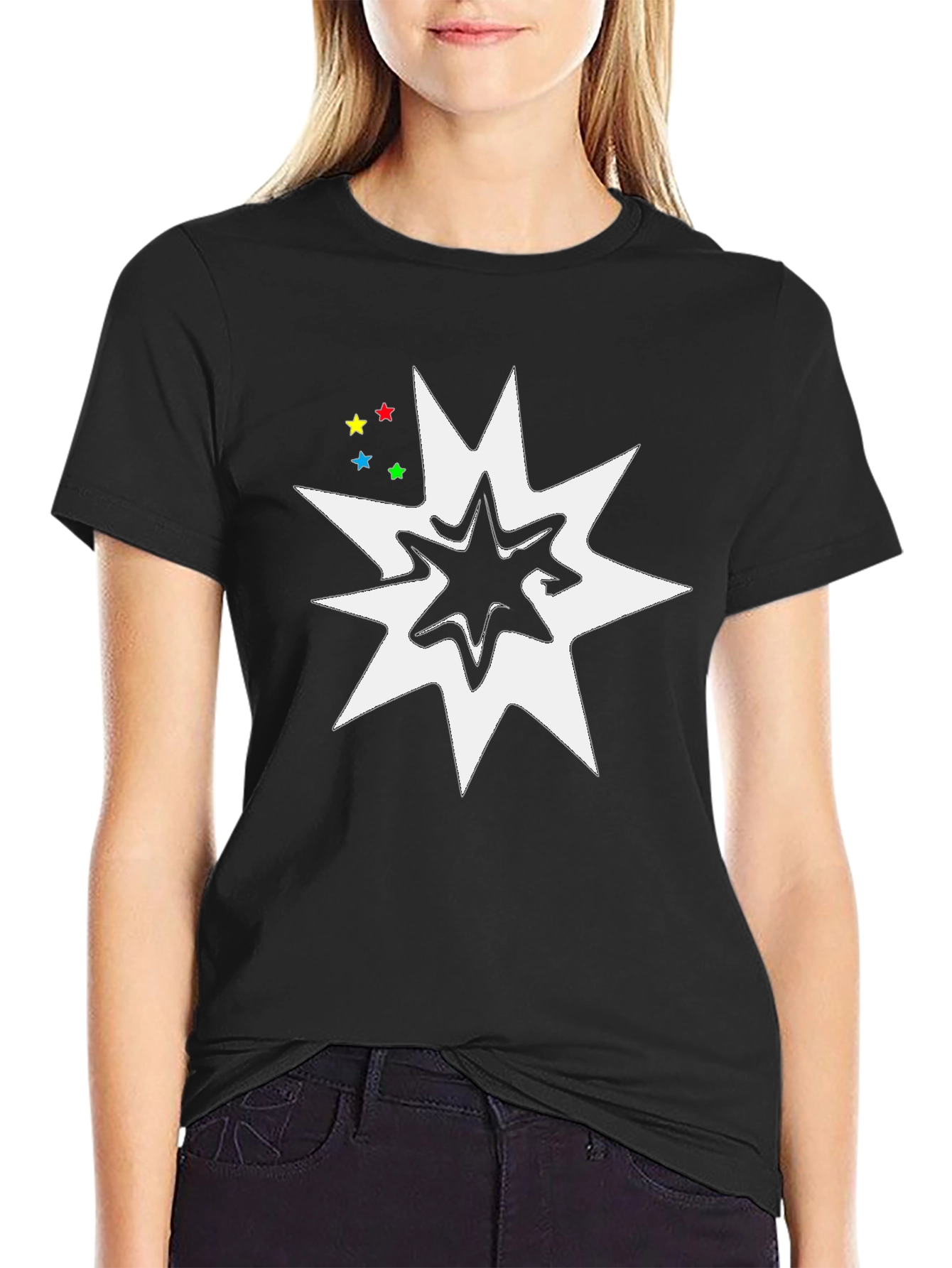 Starburst Graphic Tee - Black