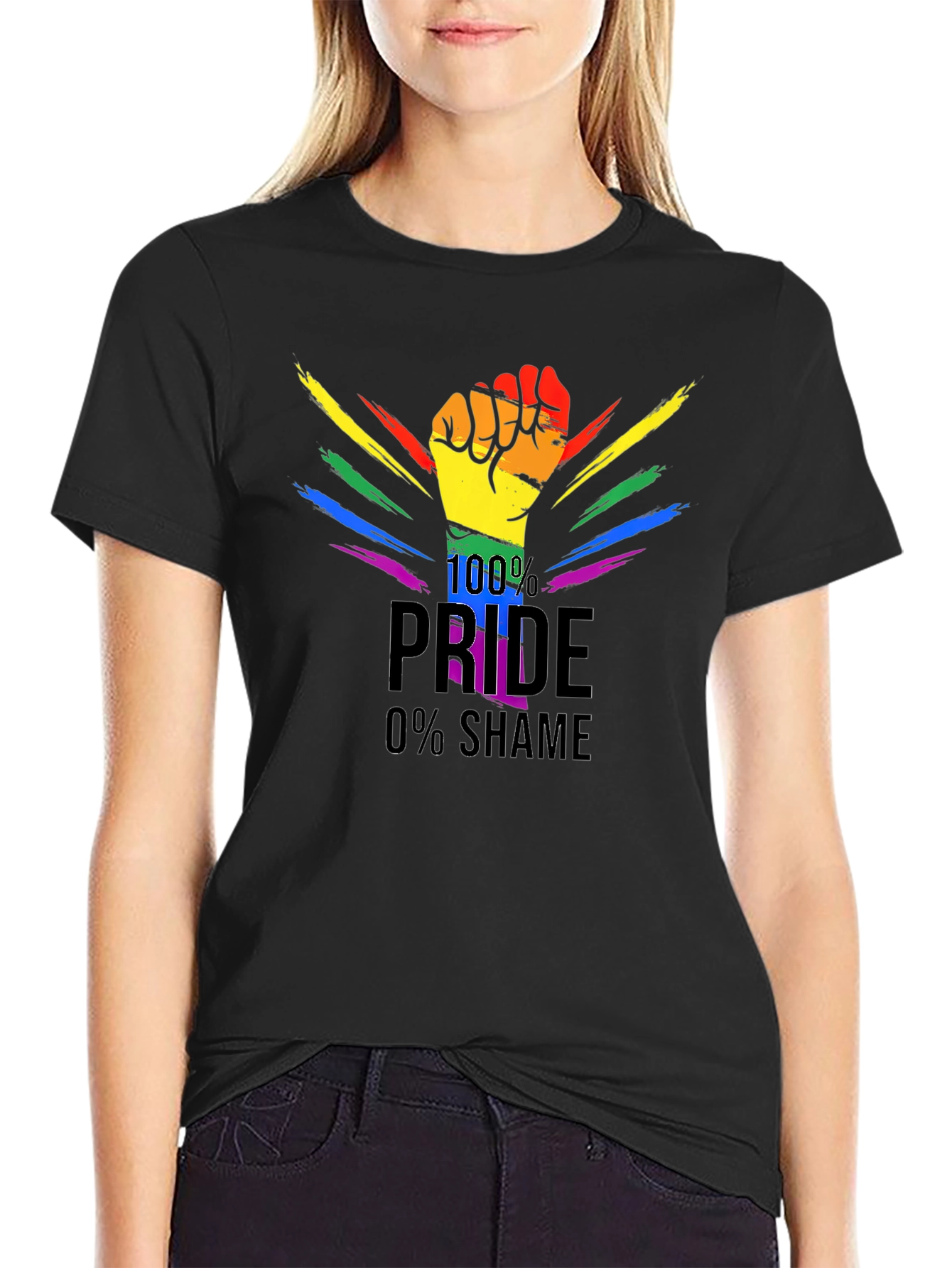 Pride T-Shirt - 100% Pride 0% Shame