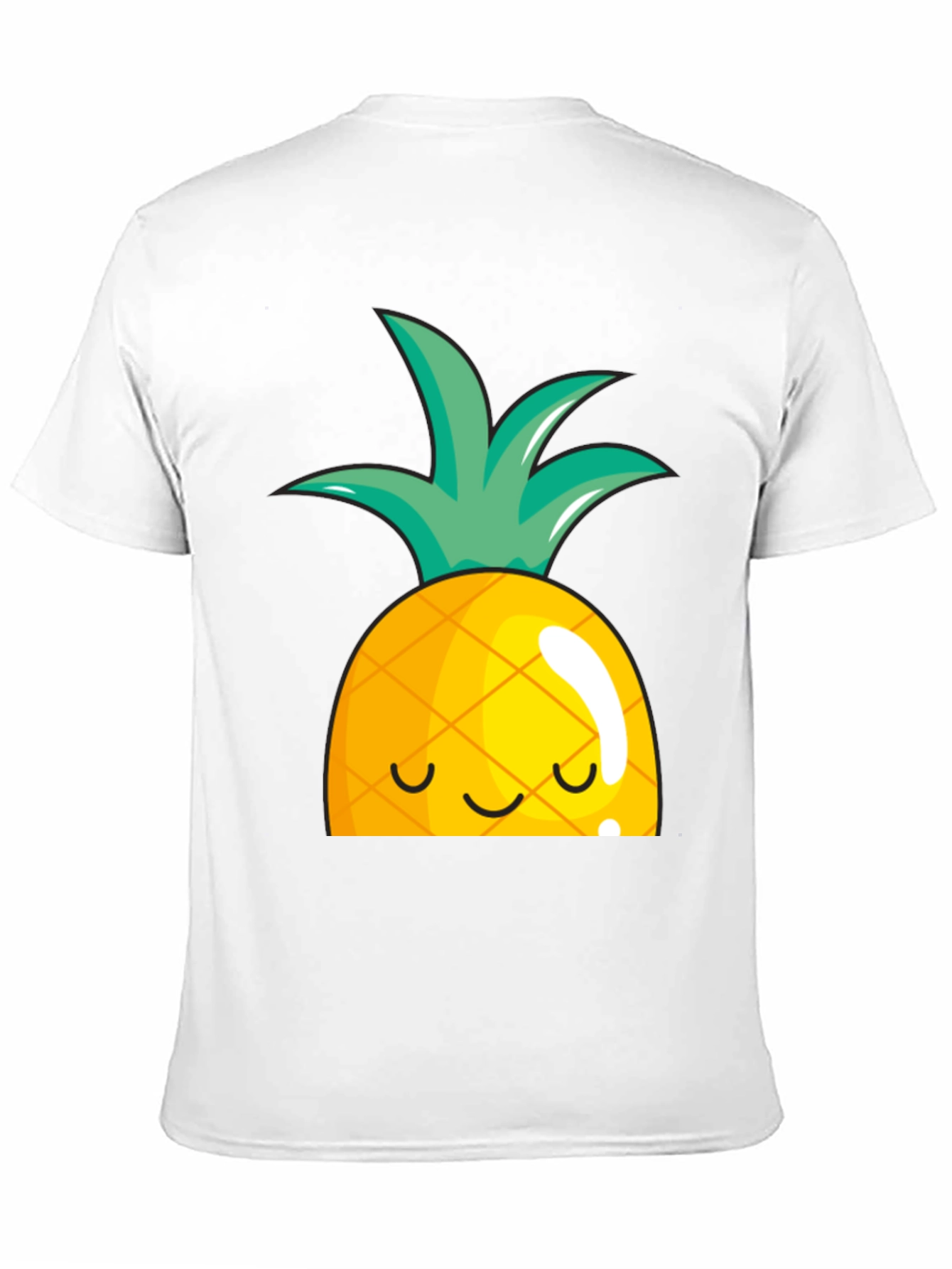 Pineapple Graphic T-Shirt - Casual Cute Fruit Tee
