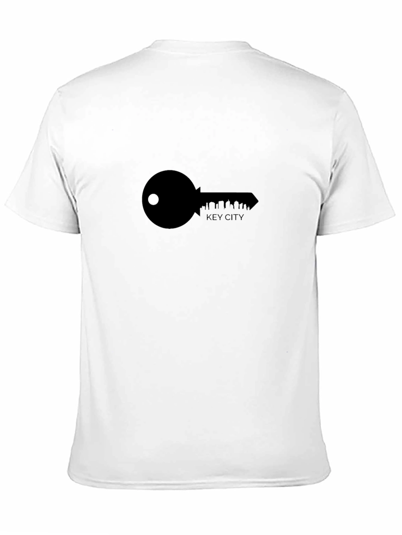 Key City Graphic Tee - Black Cotton T-Shirt