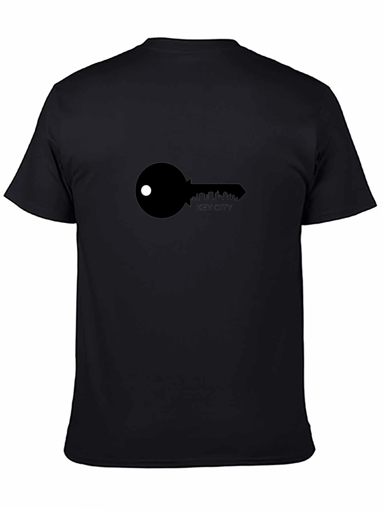 Key City Graphic Tee - Black Cotton T-Shirt