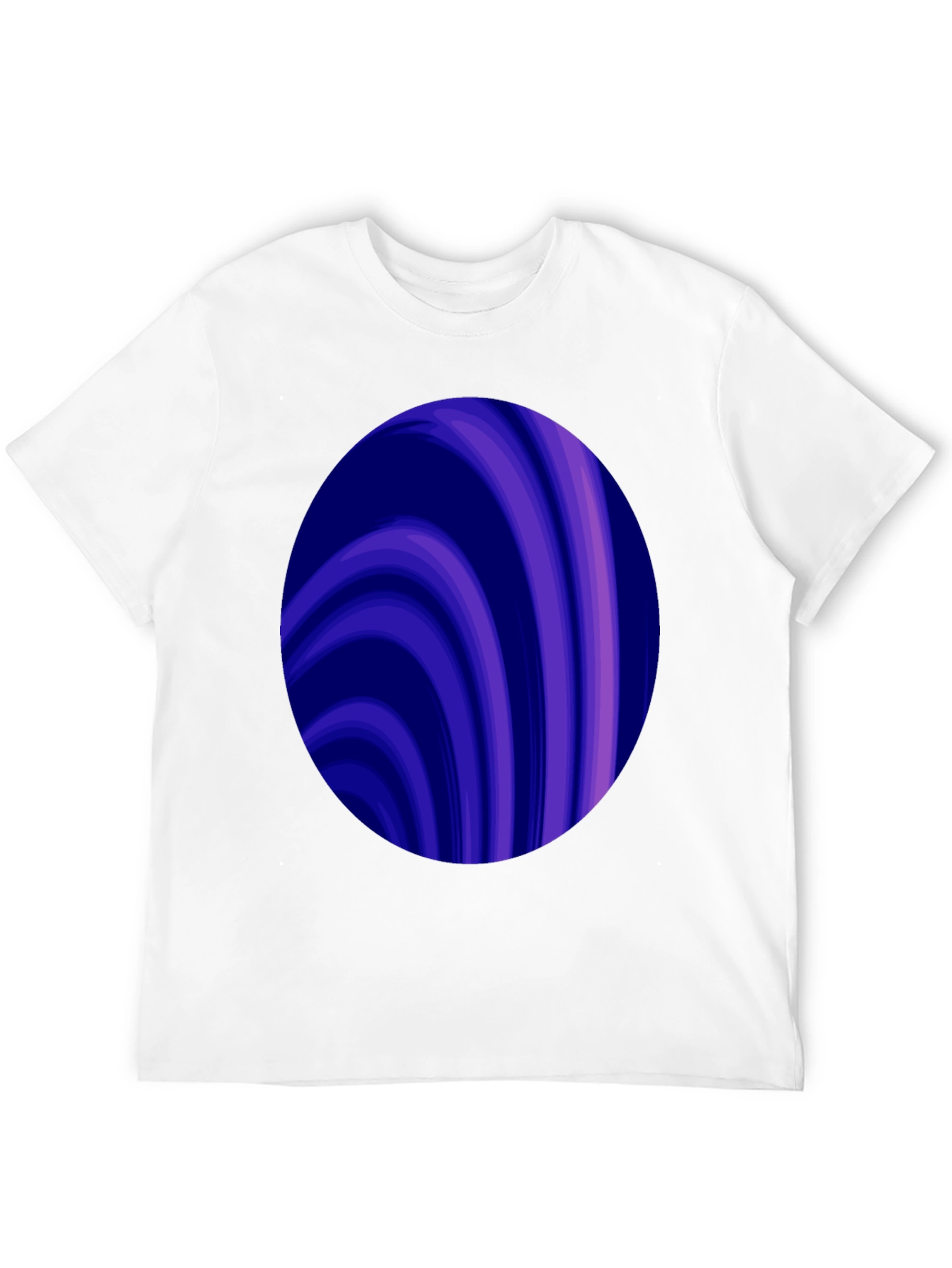Abstract Swirl Graphic Tee - Trendy Mens Black T-Shirt