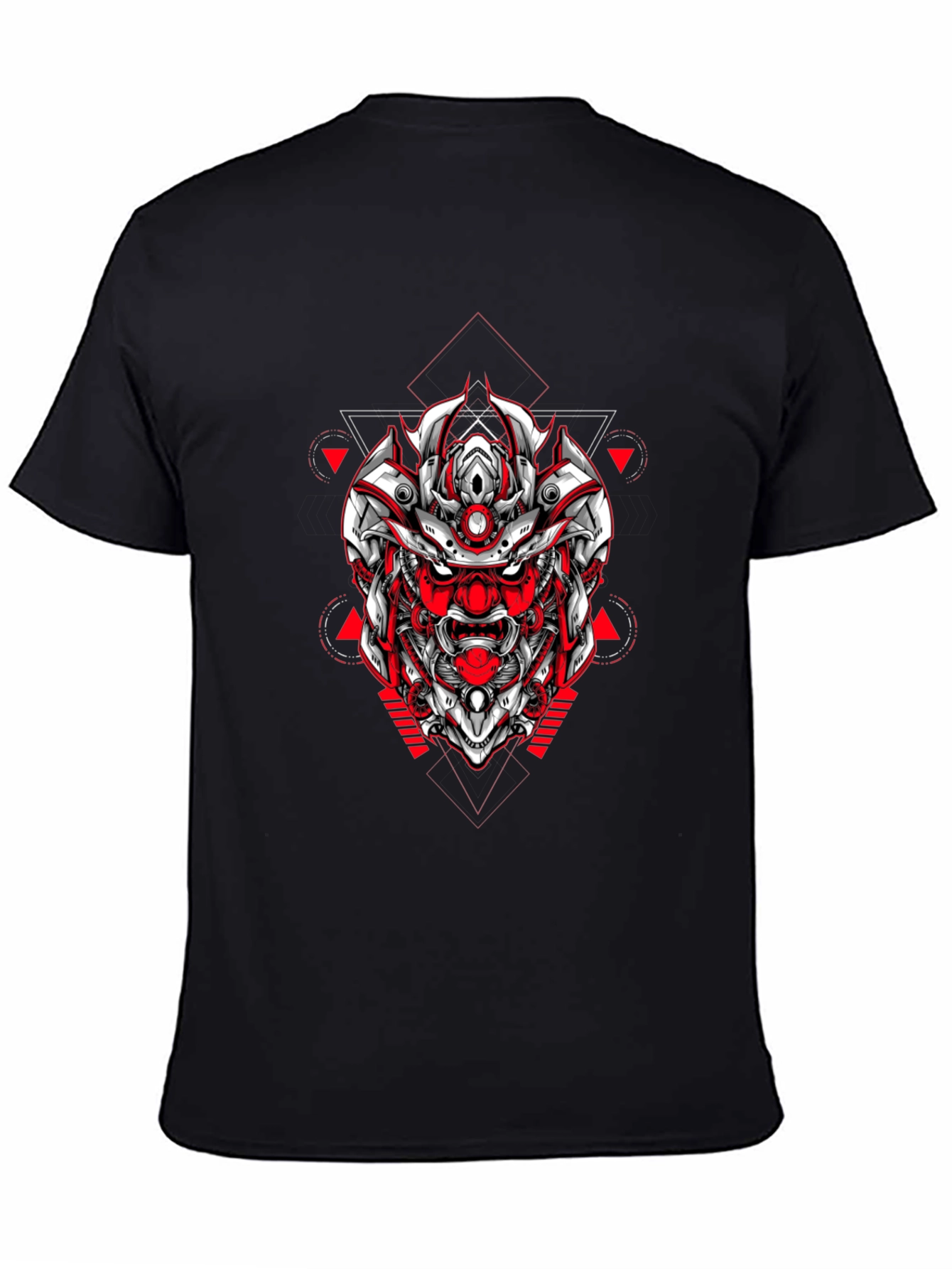 Samurai Robot Graphic Tee - Black