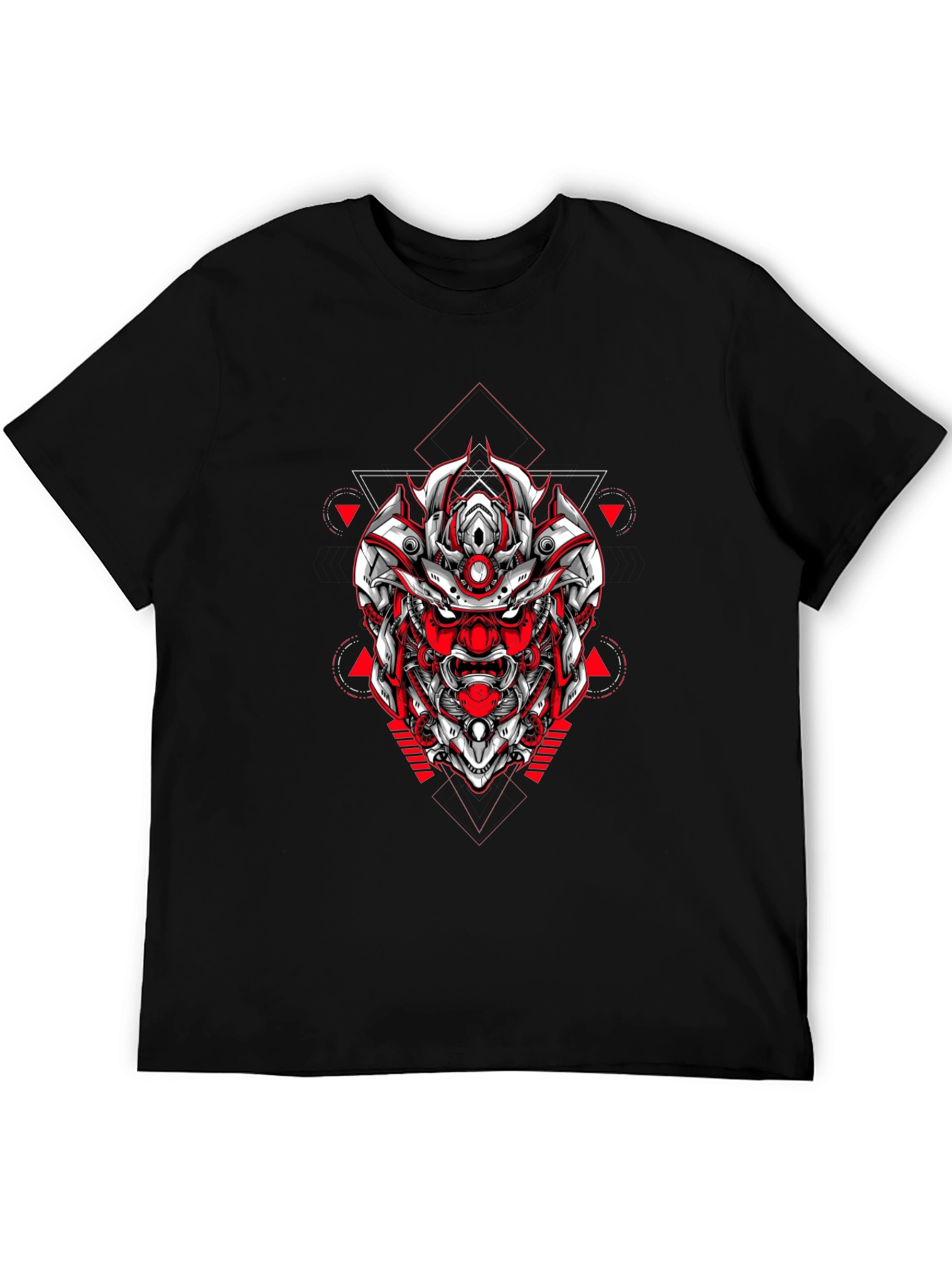 Samurai Robot Graphic Tee - Black