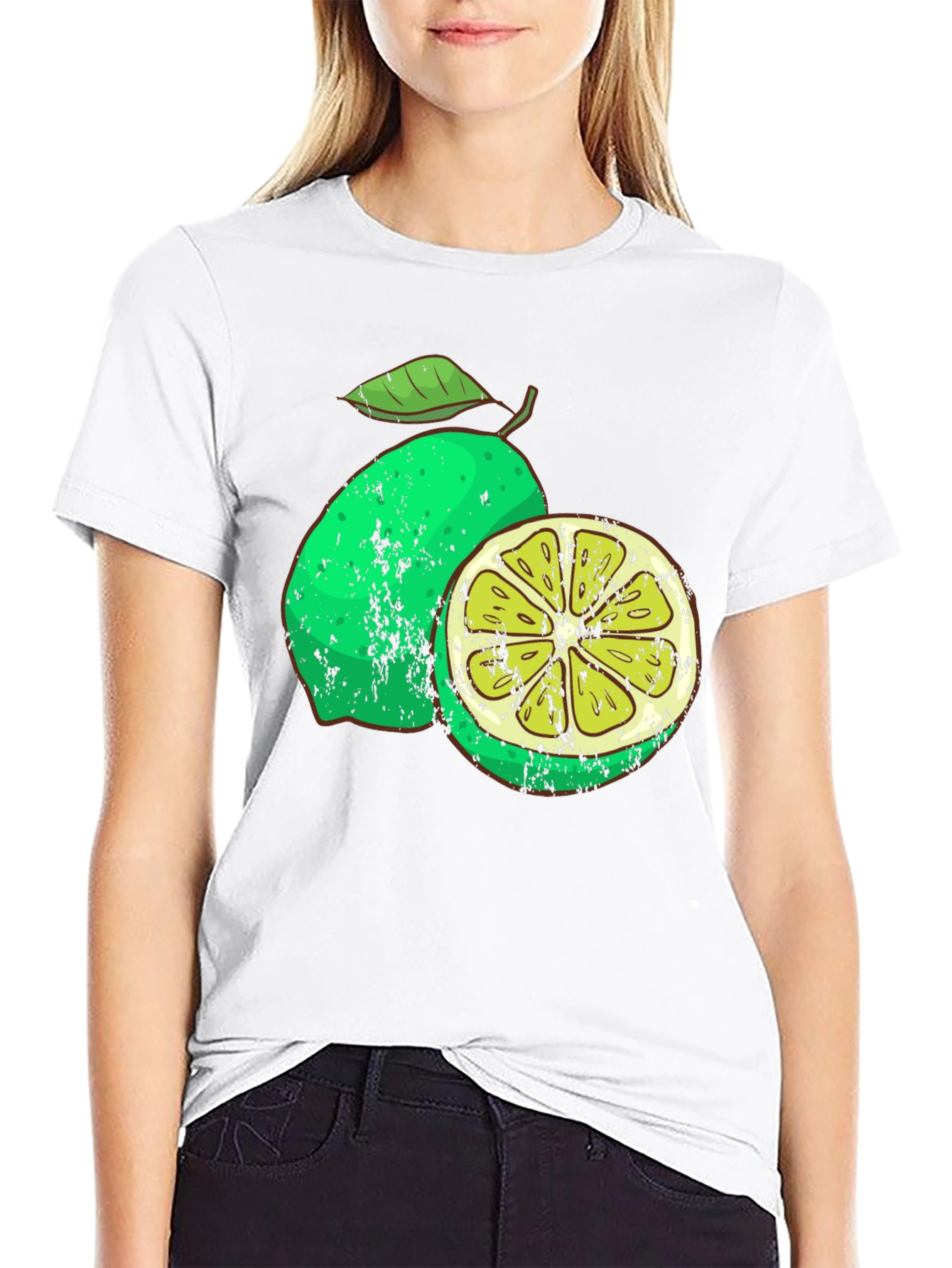 Lime Graphic Print Mens T-Shirt