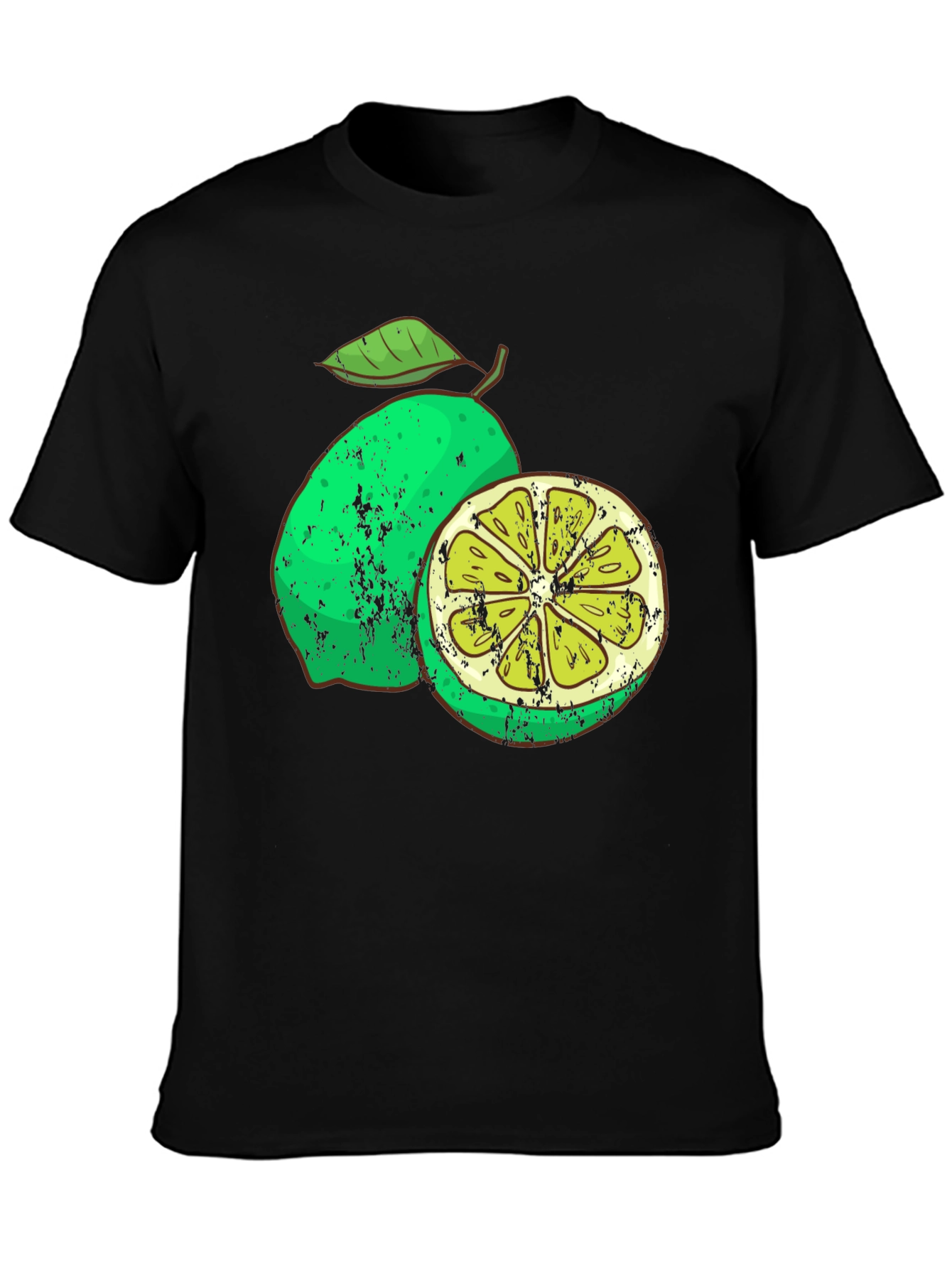 Lime Graphic Print Mens T-Shirt