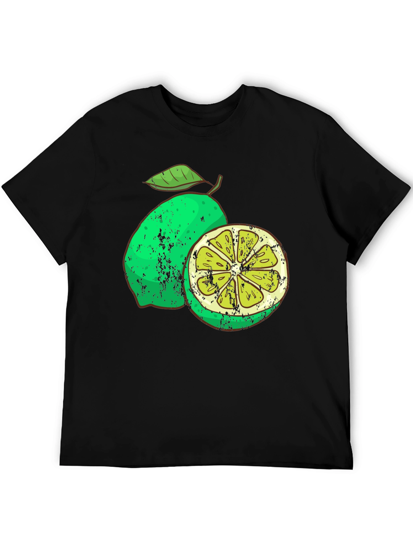 Lime Graphic Print Mens T-Shirt