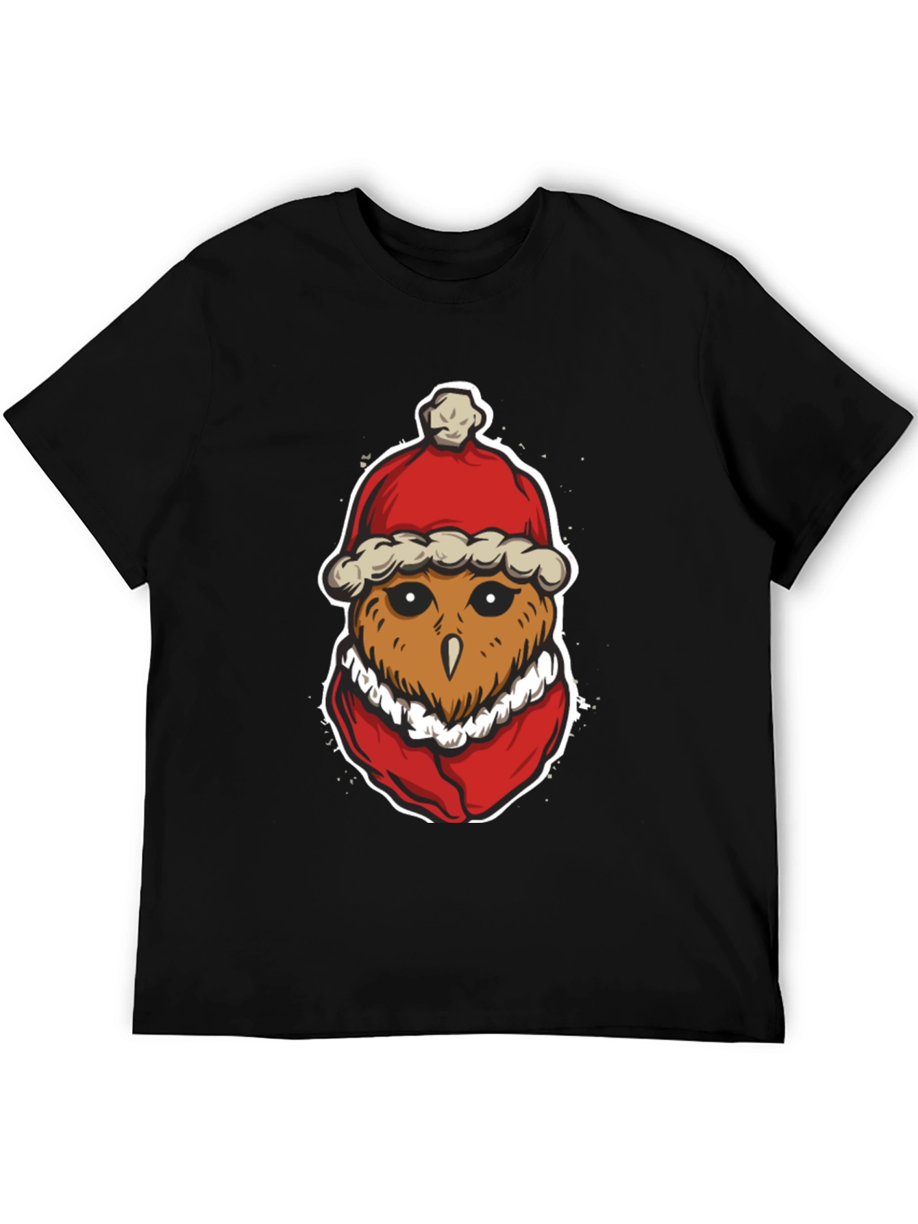 Festive Owl T-Shirt: Holiday Cheer