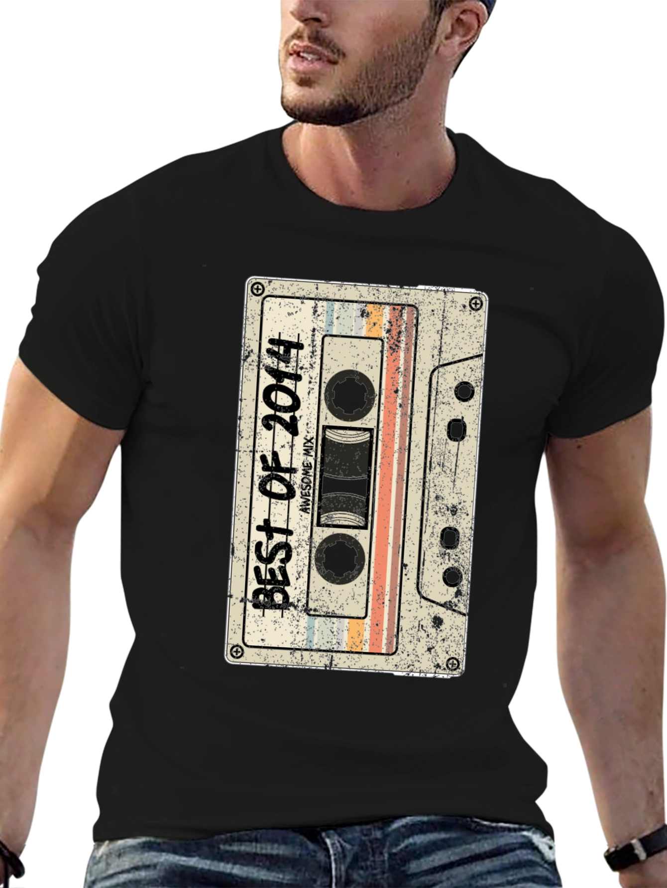Retro Best of 2014 Cassette Tape Graphic Tee