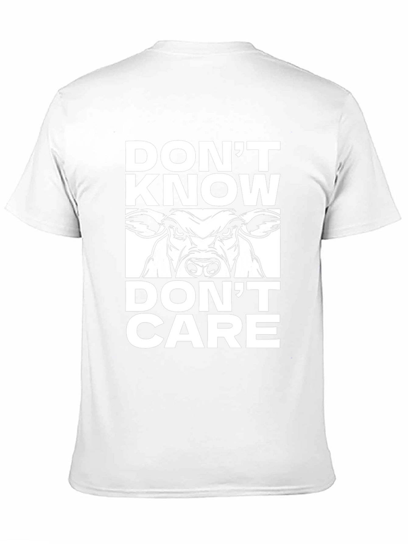 Dont Know Dont Care Cow Graphic Tee