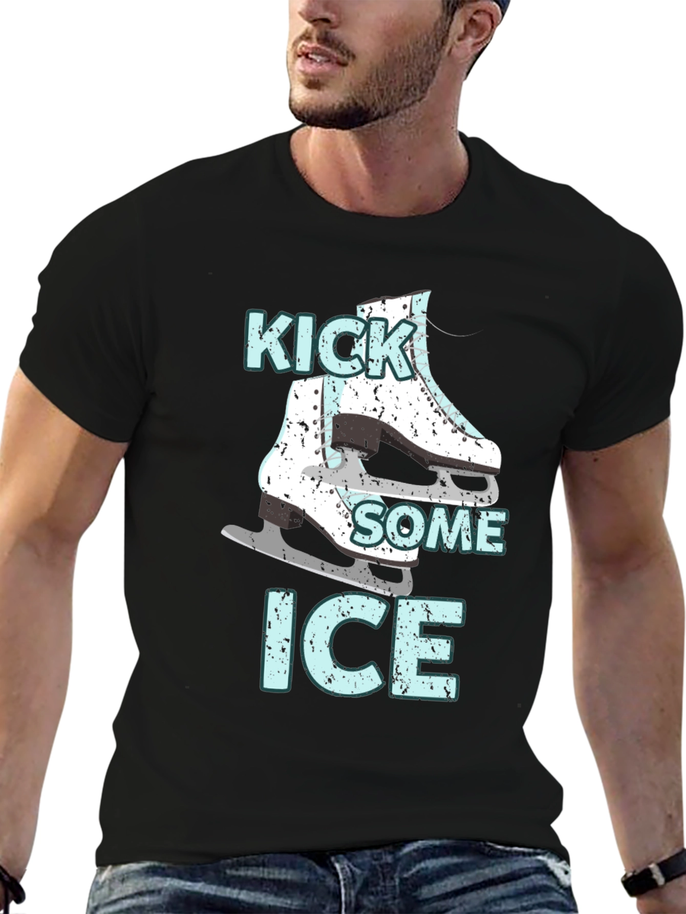 Kick Some Ice T-Shirt Figure Skating Tee