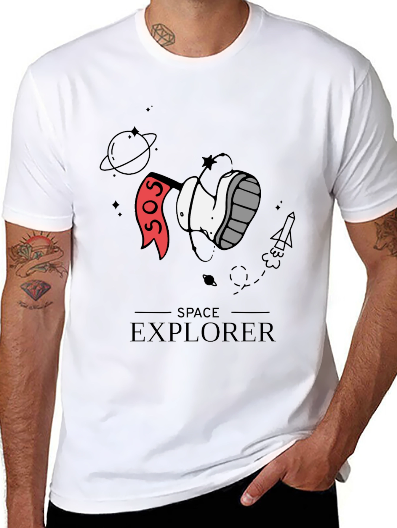 Space Explorer Graphic T-Shirt