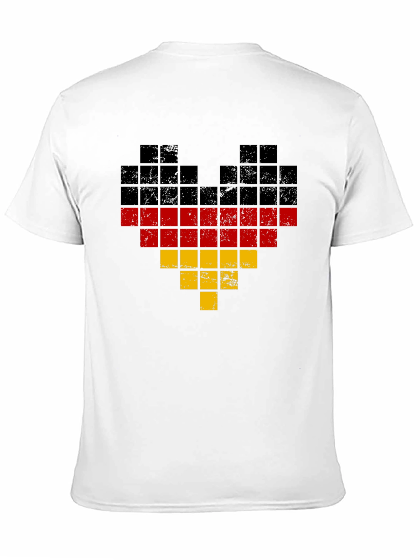 German Flag Heart Pixel Art T-Shirt