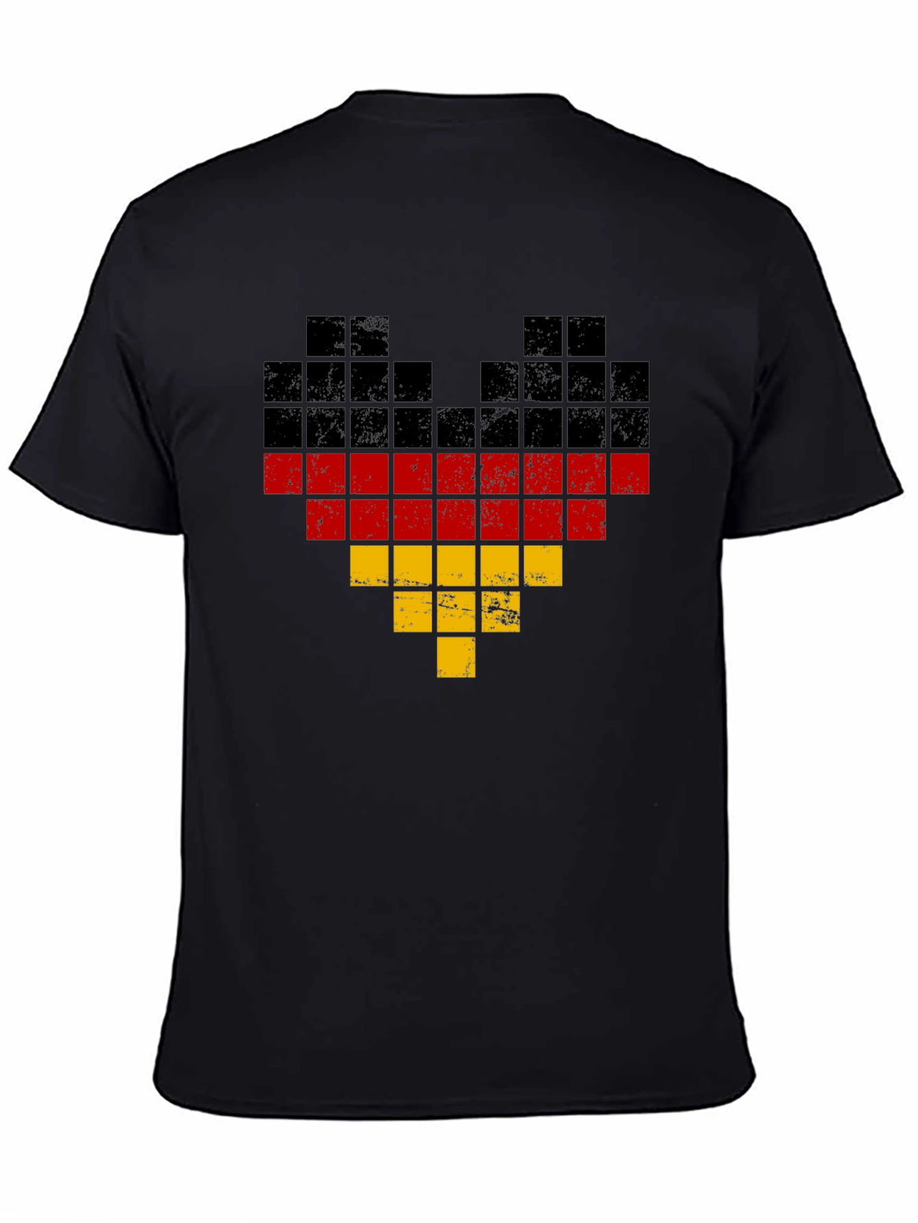 German Flag Heart Pixel Art T-Shirt