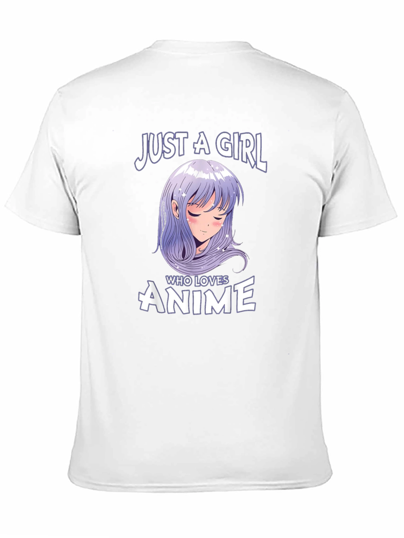 Just A Girl Who Loves Anime Black T-Shirt