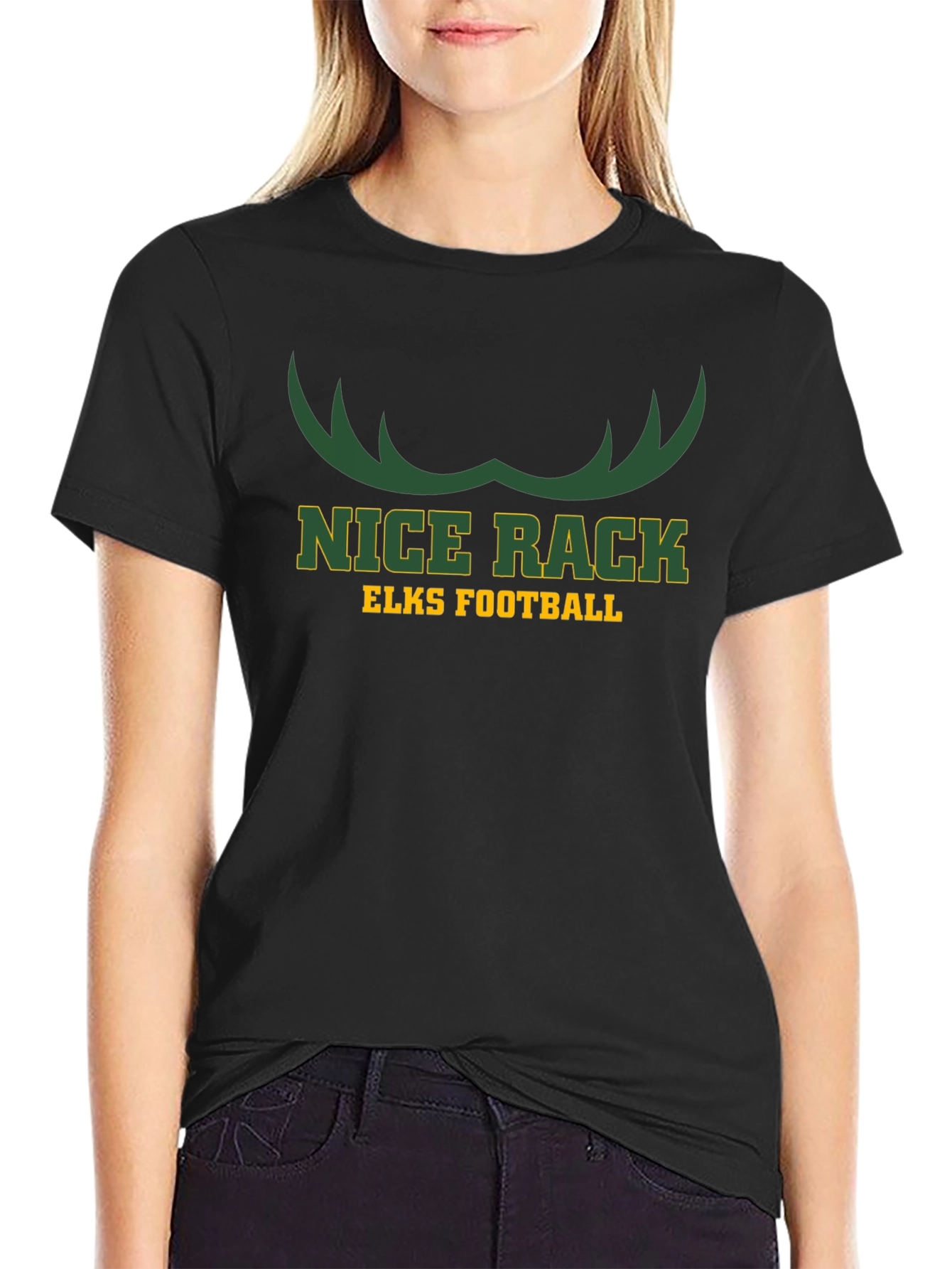 Nice Rack Elks Football T-Shirt