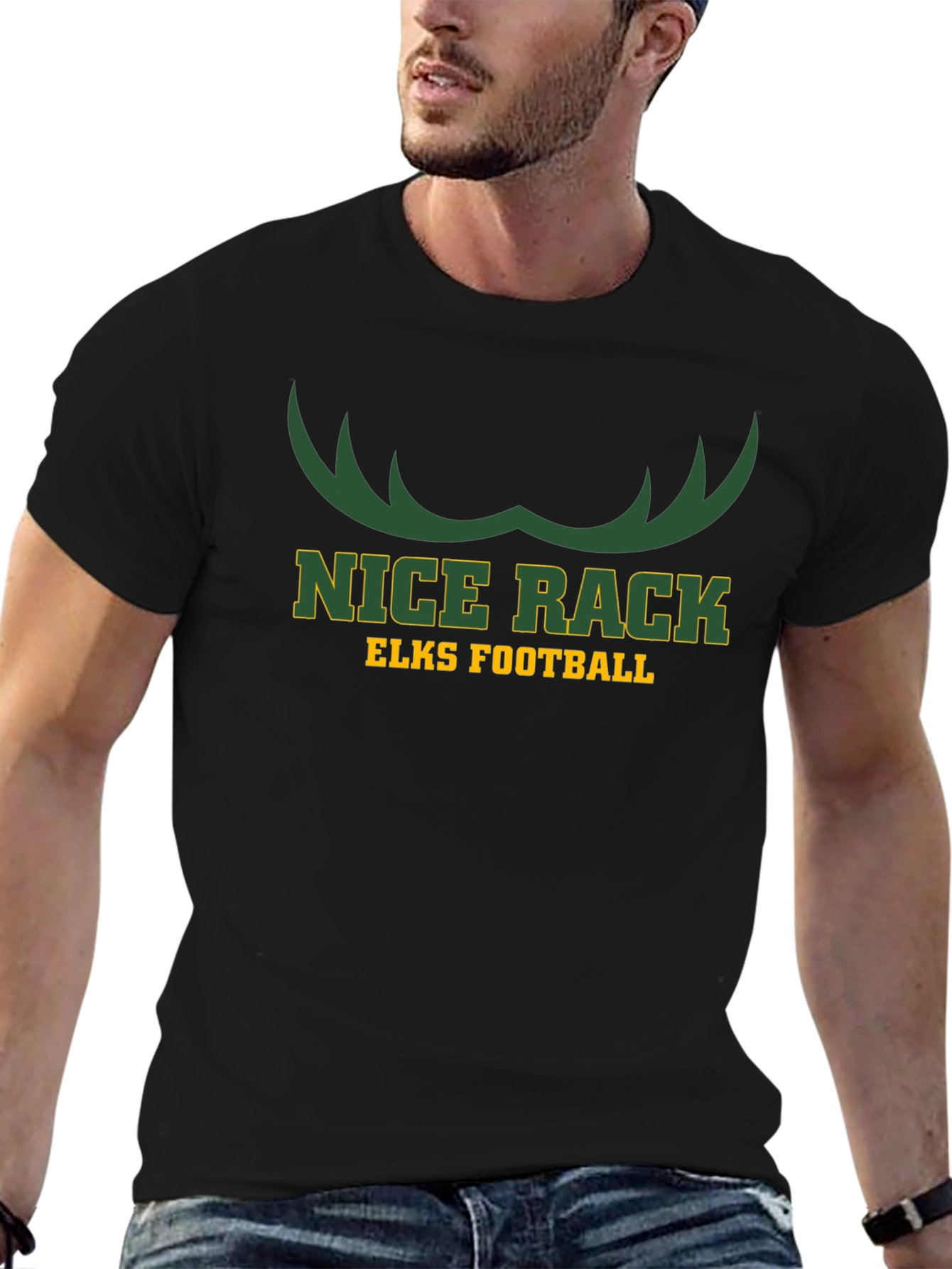 Nice Rack Elks Football T-Shirt