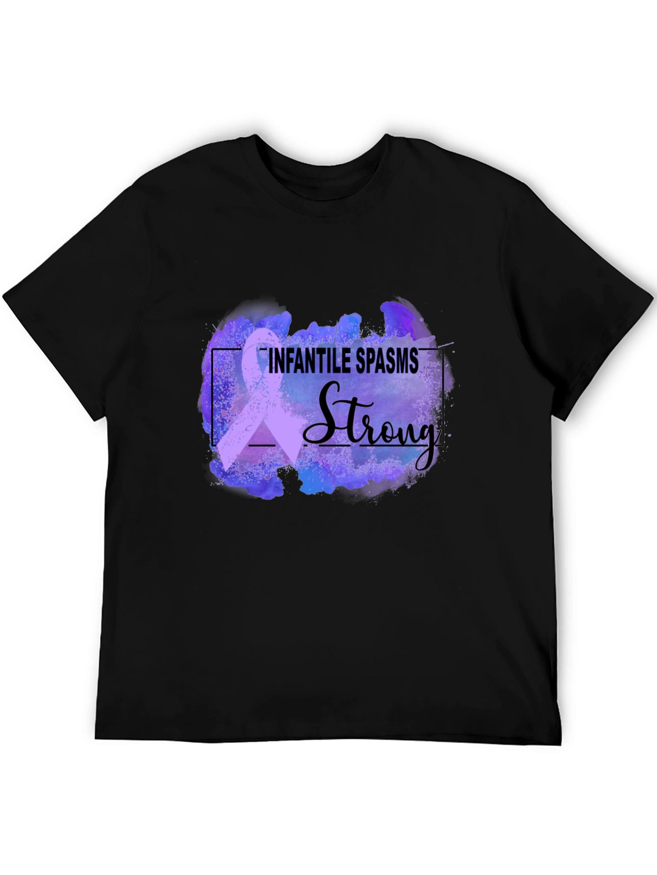 Infantile Spasms Awareness T-Shirt - Strong Ribbon Design
