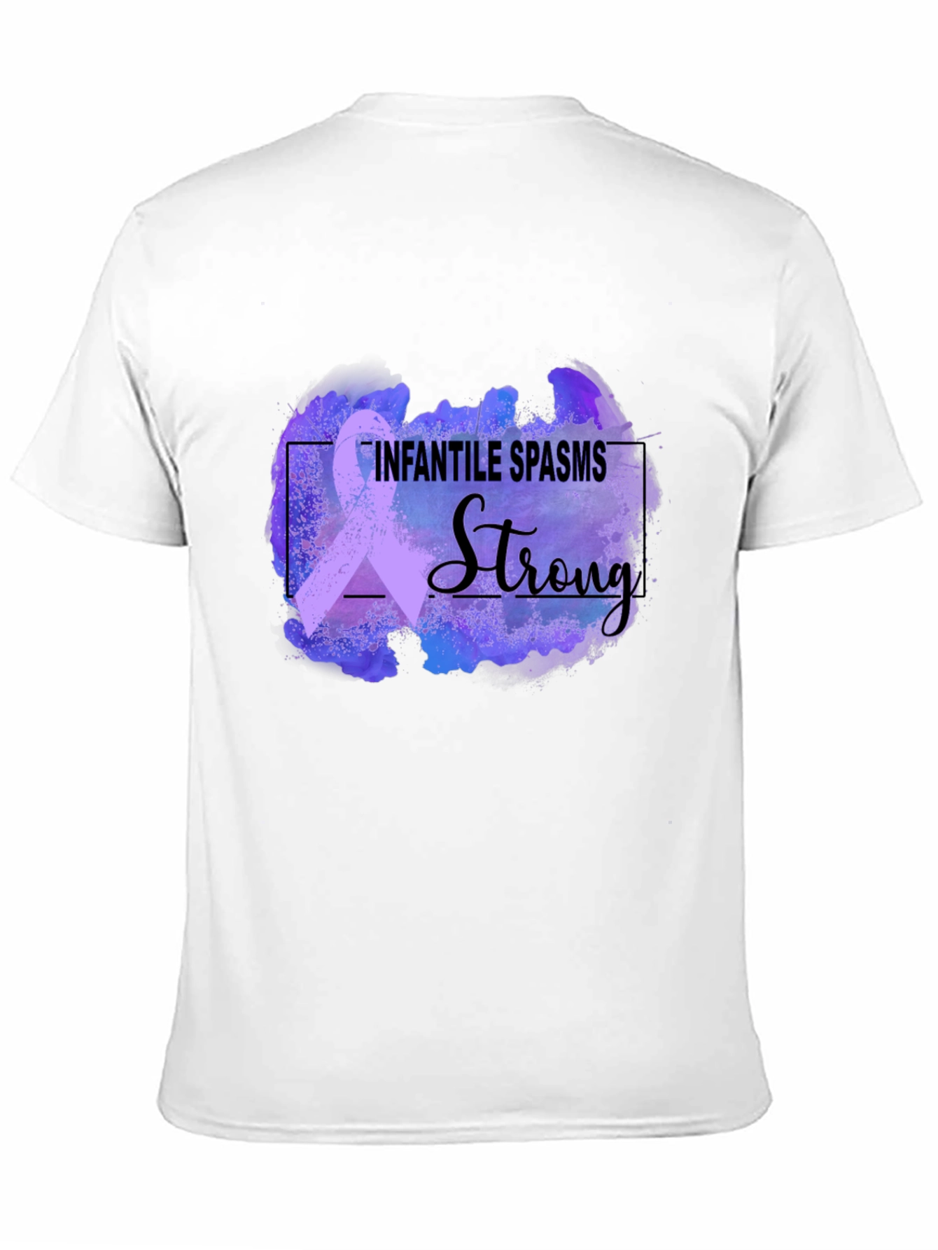 Infantile Spasms Awareness T-Shirt - Strong Ribbon Design