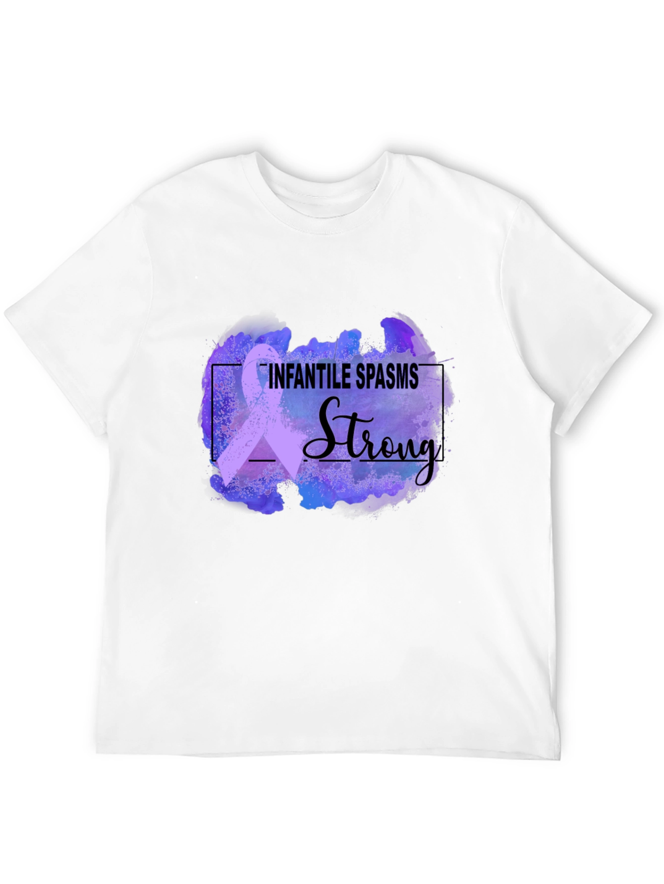 Infantile Spasms Awareness T-Shirt - Strong Ribbon Design