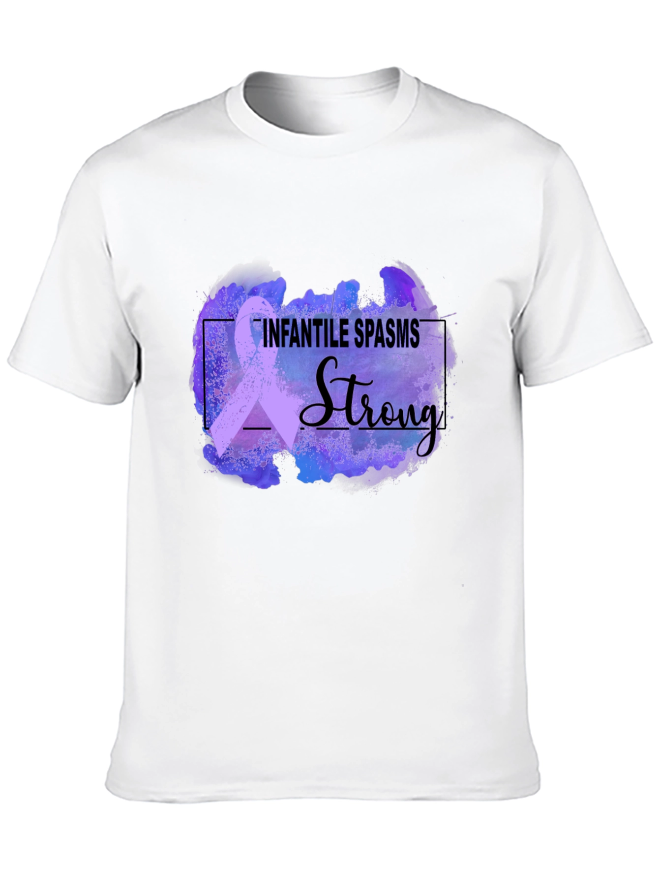 Infantile Spasms Awareness T-Shirt - Strong Ribbon Design