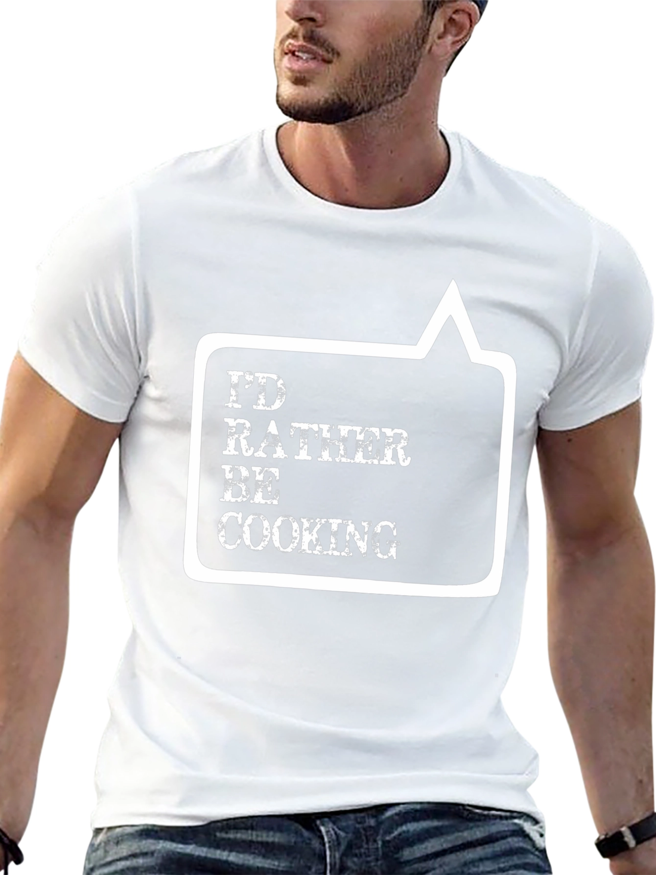 Id Rather Be Cooking T-Shirt - Black