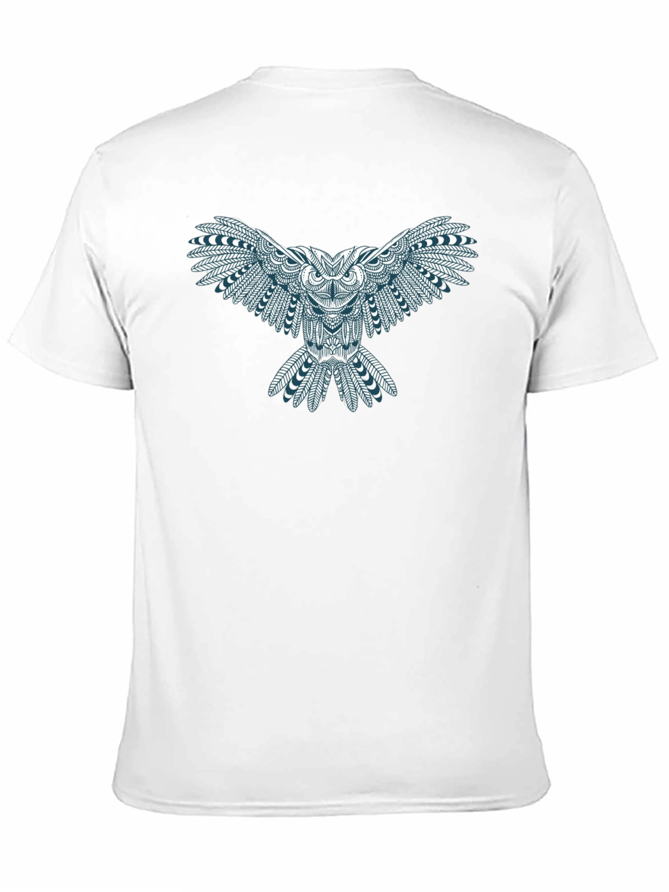 Owl Graphic Print Tee - Black