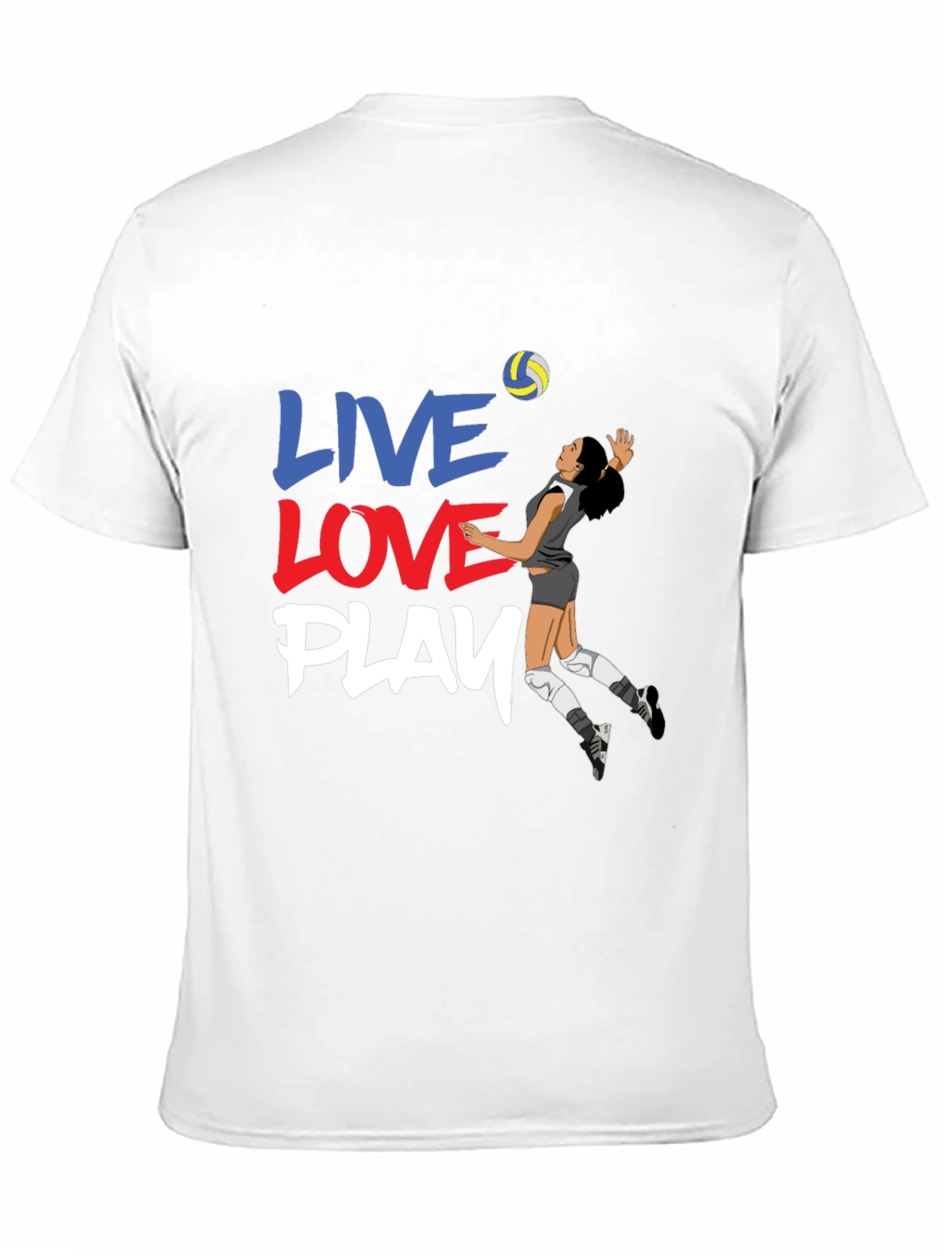Volleyball Graphic Tee - Live Love Play