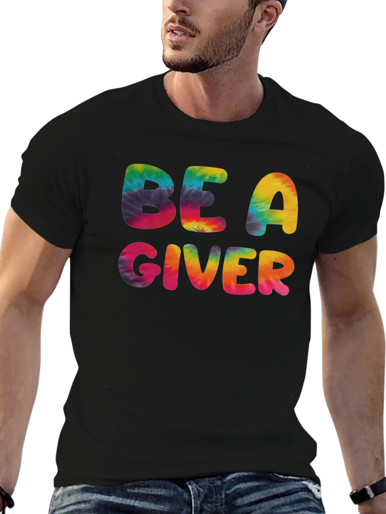 Be A Giver Tie Dye Graphic Tee