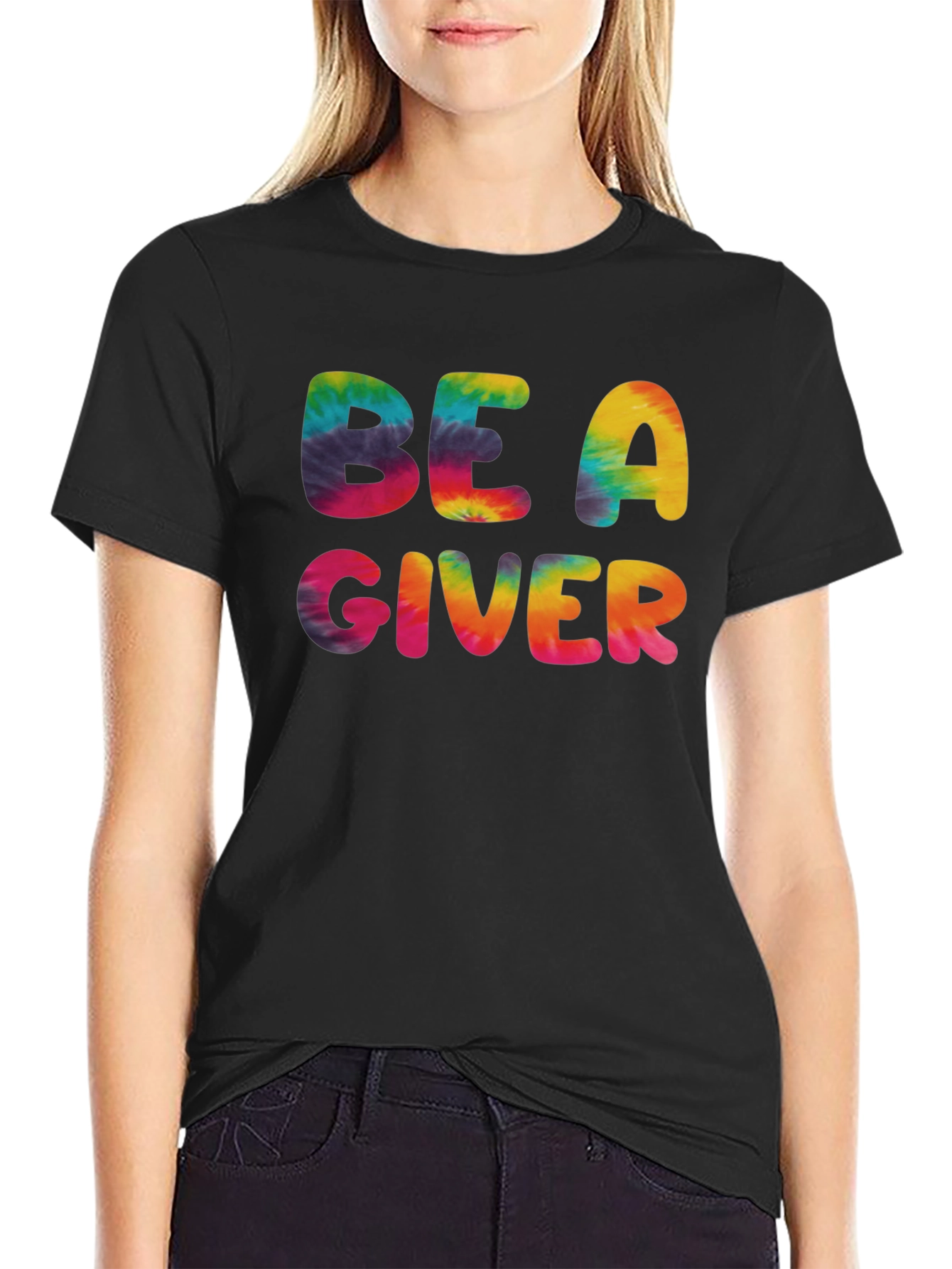 Be A Giver Tie Dye Graphic Tee