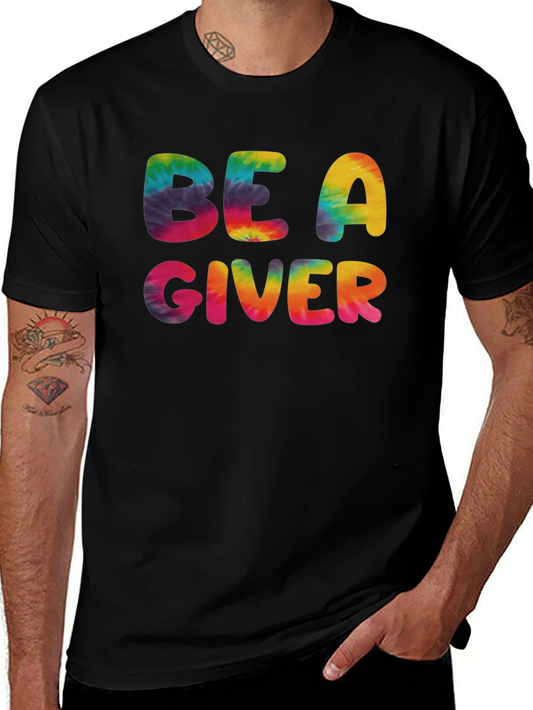 Be A Giver Tie Dye Graphic Tee