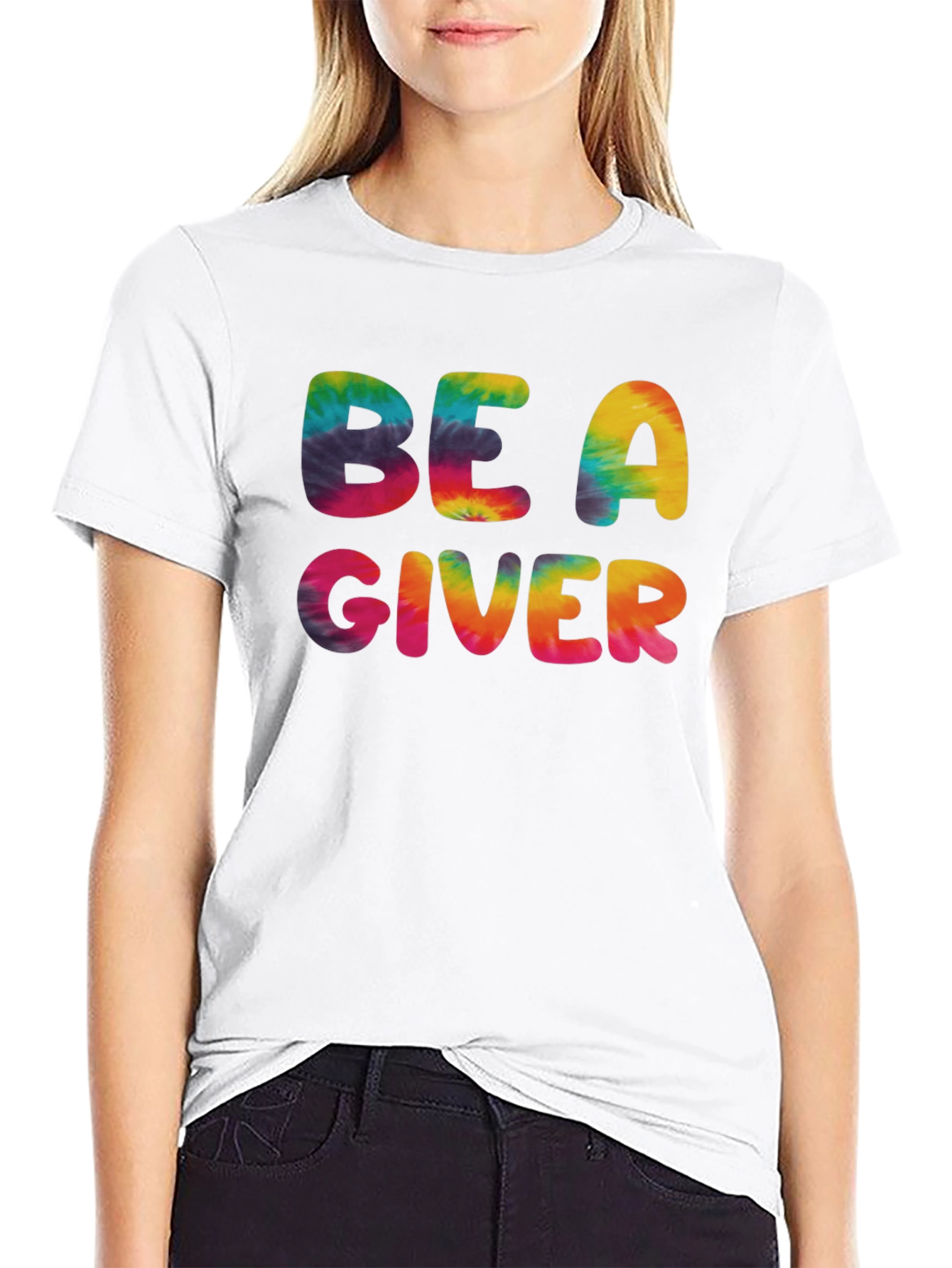 Be A Giver Tie Dye Graphic Tee