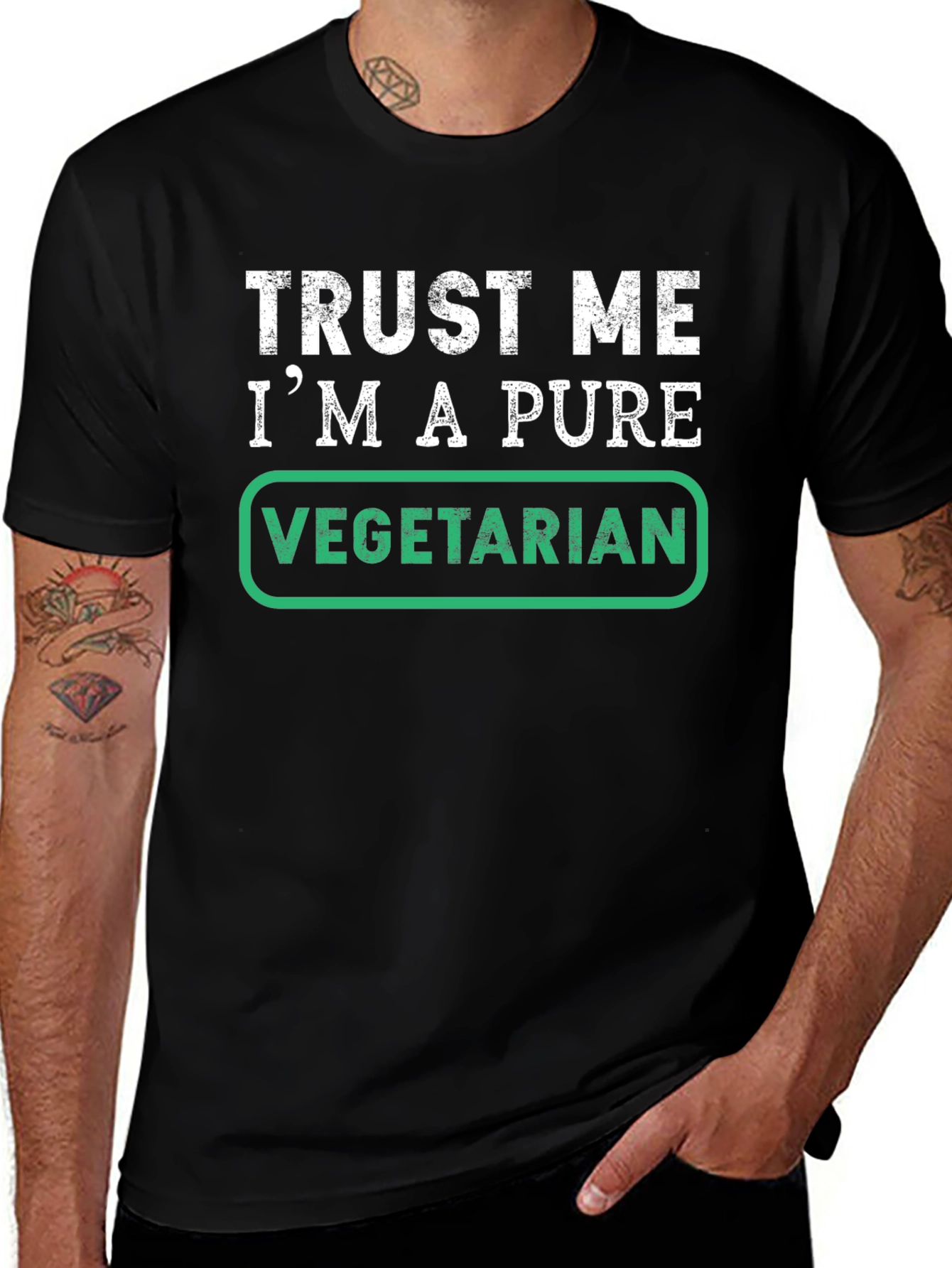 Trust Me Im A Pure Vegetarian T-Shirt